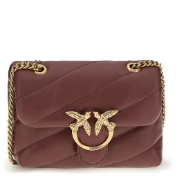 Bordeaux Calf Leather Bos Taurus Shoulder Bag