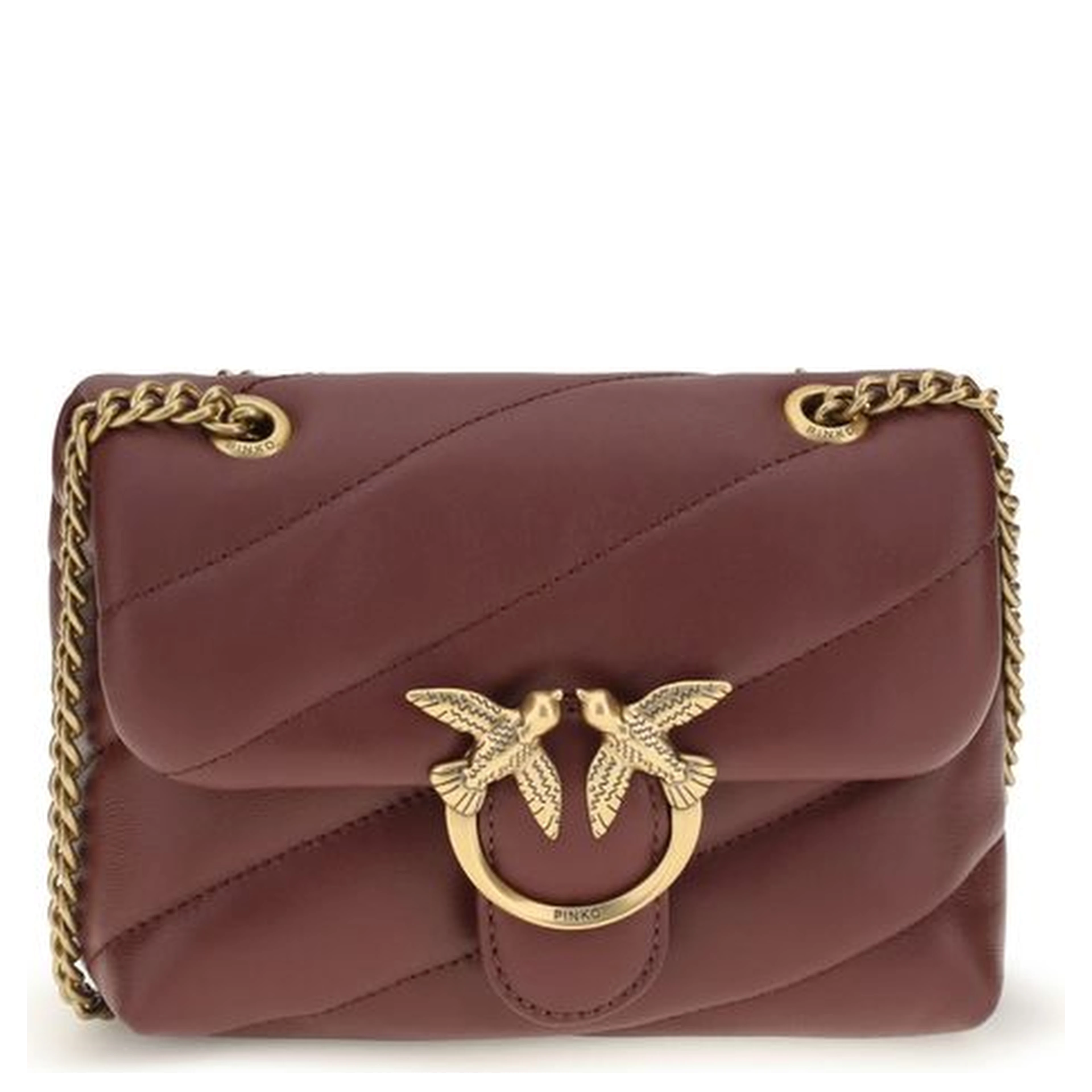 Bordeaux Calf Leather Bos Taurus Shoulder Bag