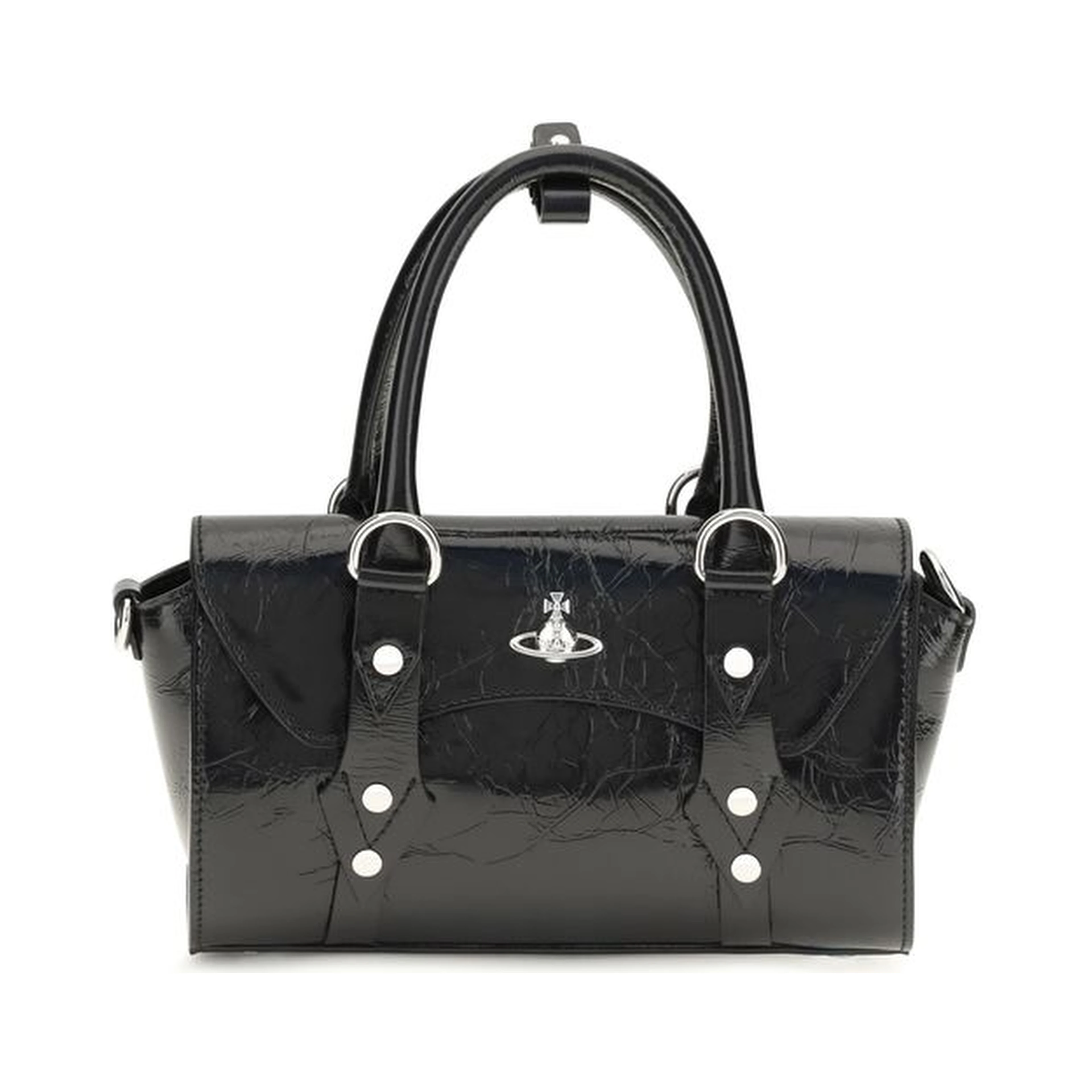 Black Calf Leather Bos Taurus Shoulder Bag