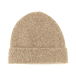 Beige Cashmere Beanie