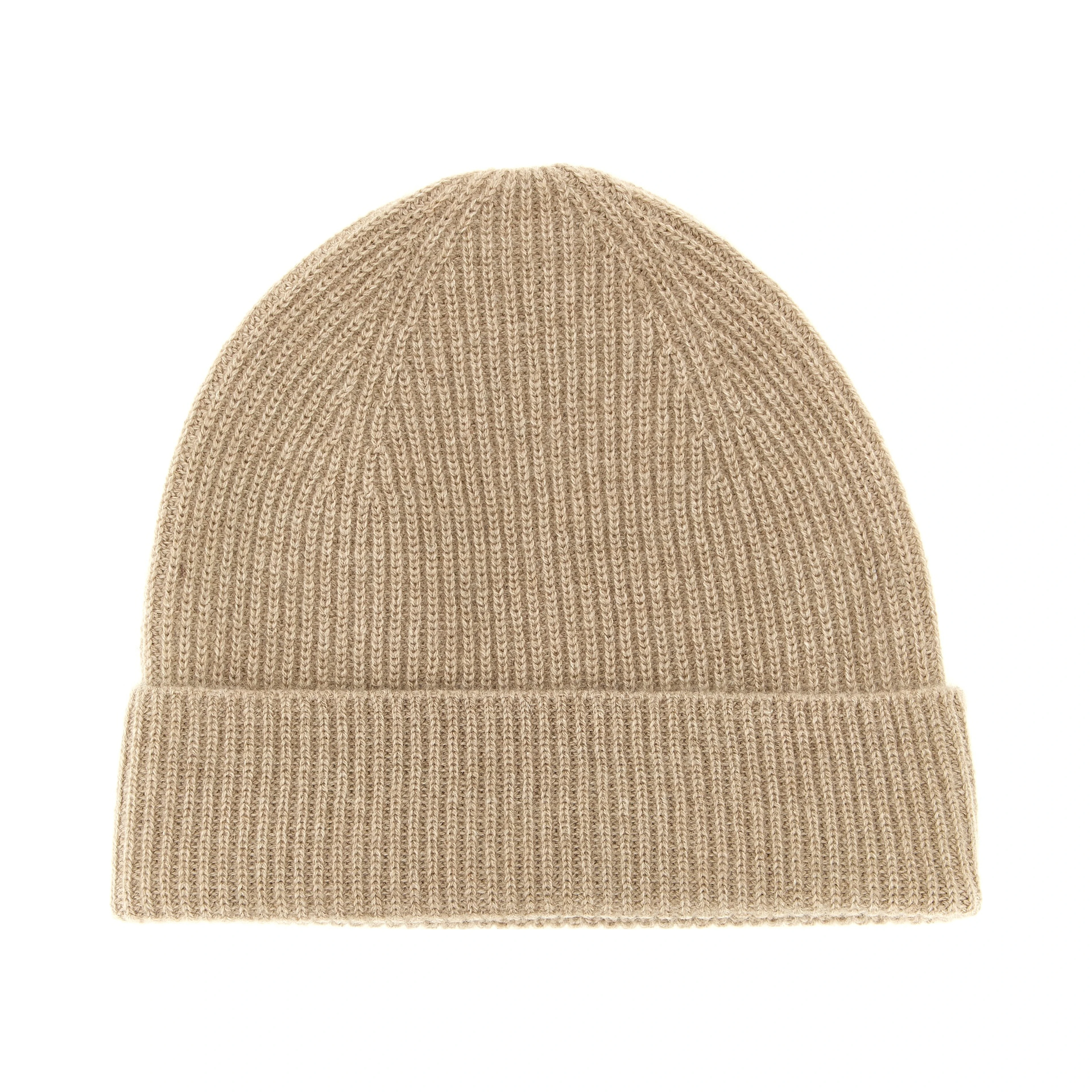 Beige Cashmere Beanie