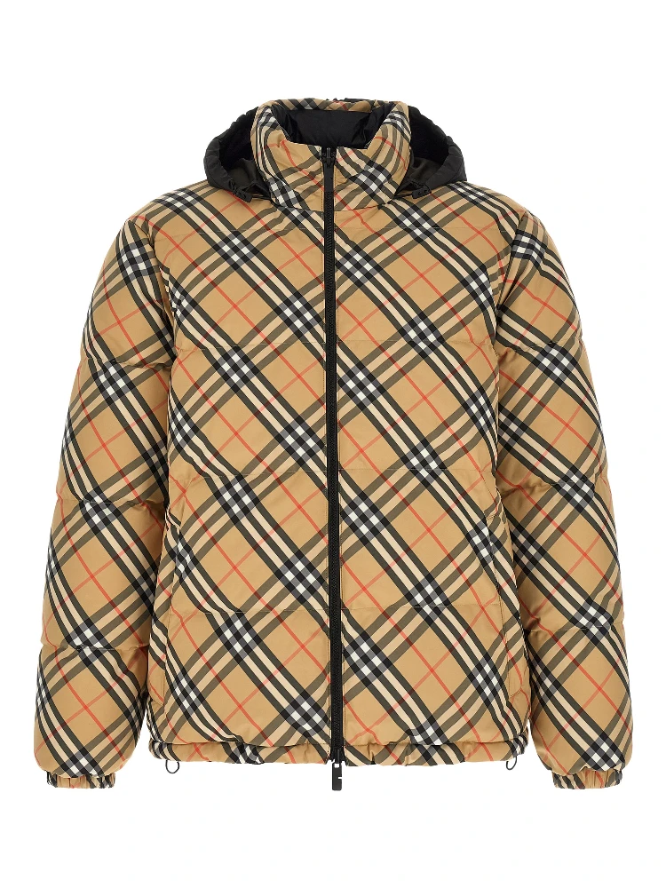 Beige Polyester Shell Jacket