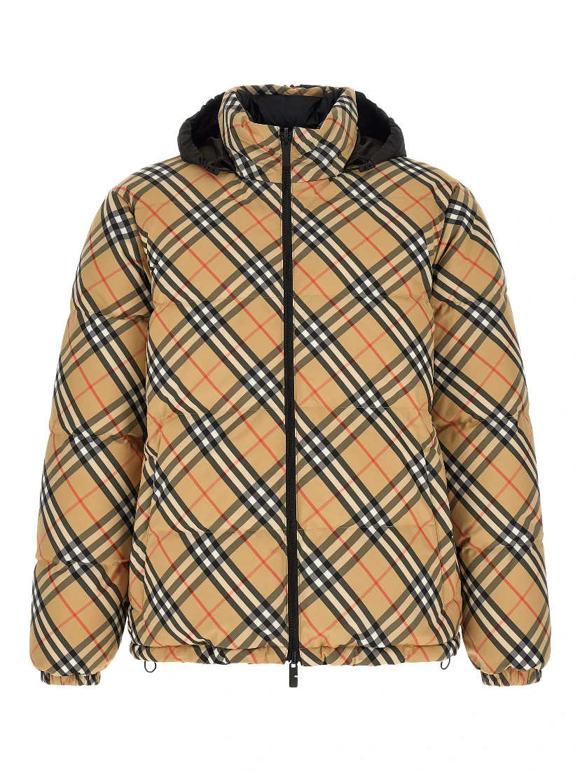 Beige Polyester Shell Jacket