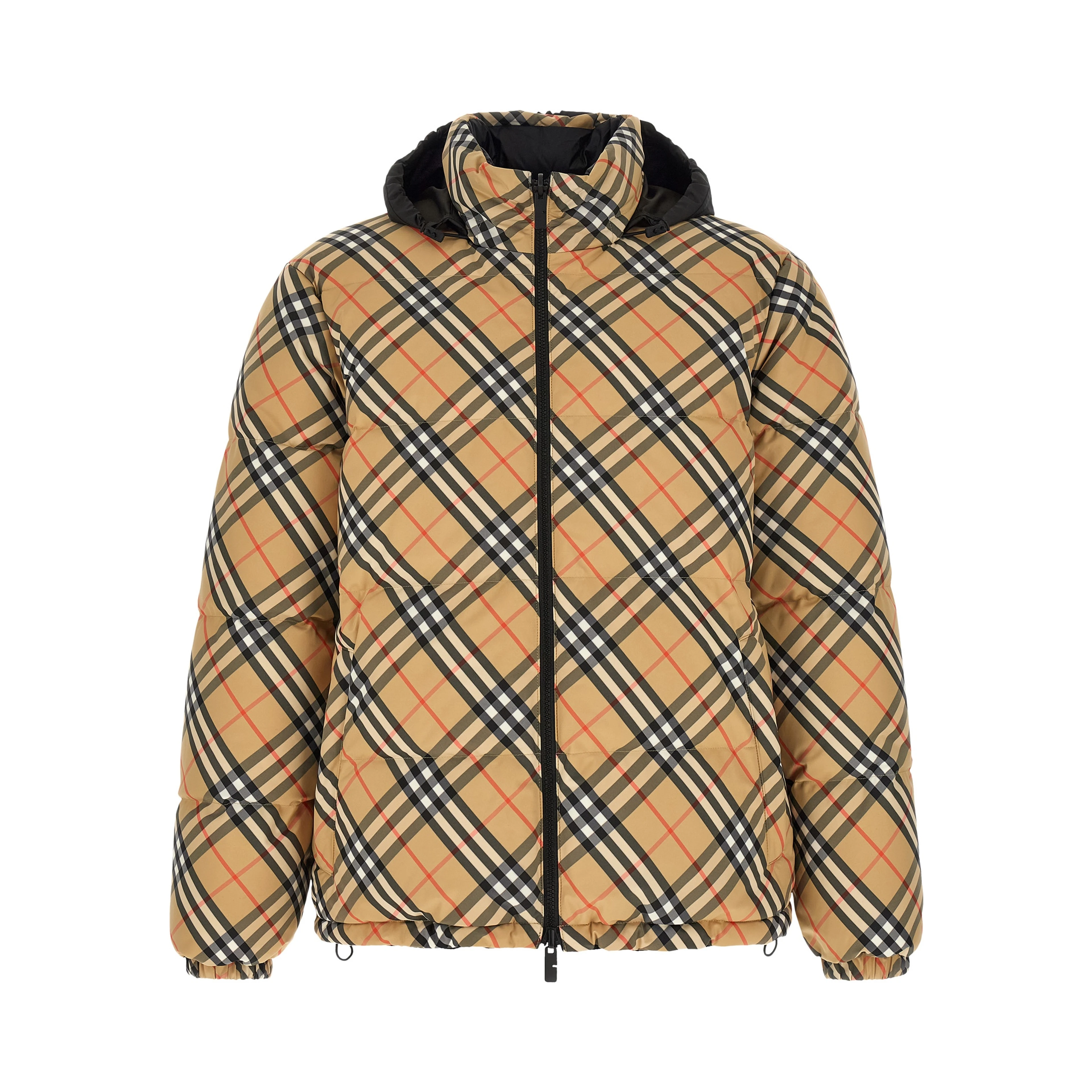 Beige Polyester Shell Jacket