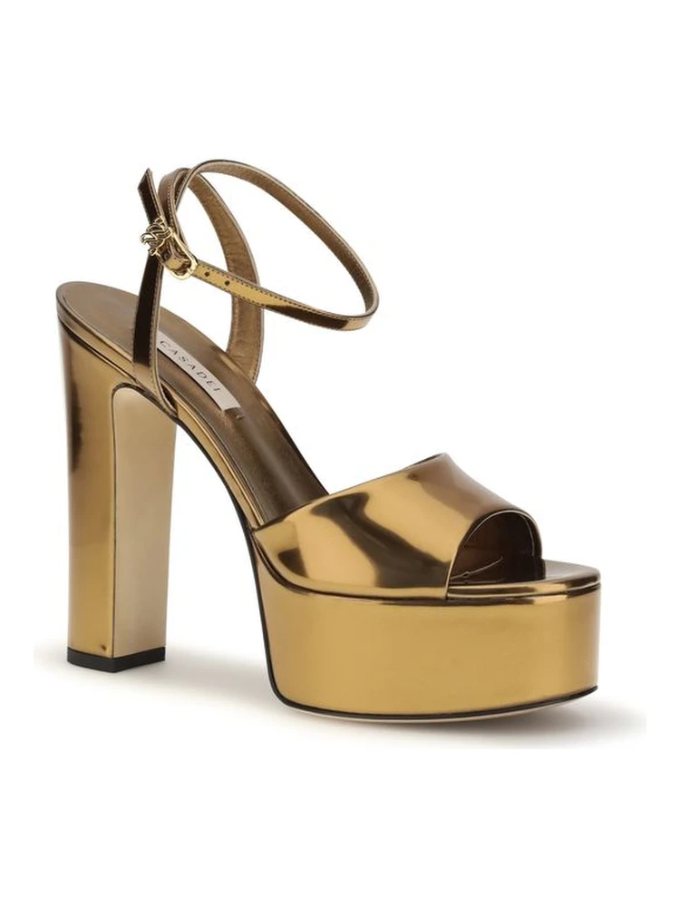 Gold Polyester Platform Sandals alternative