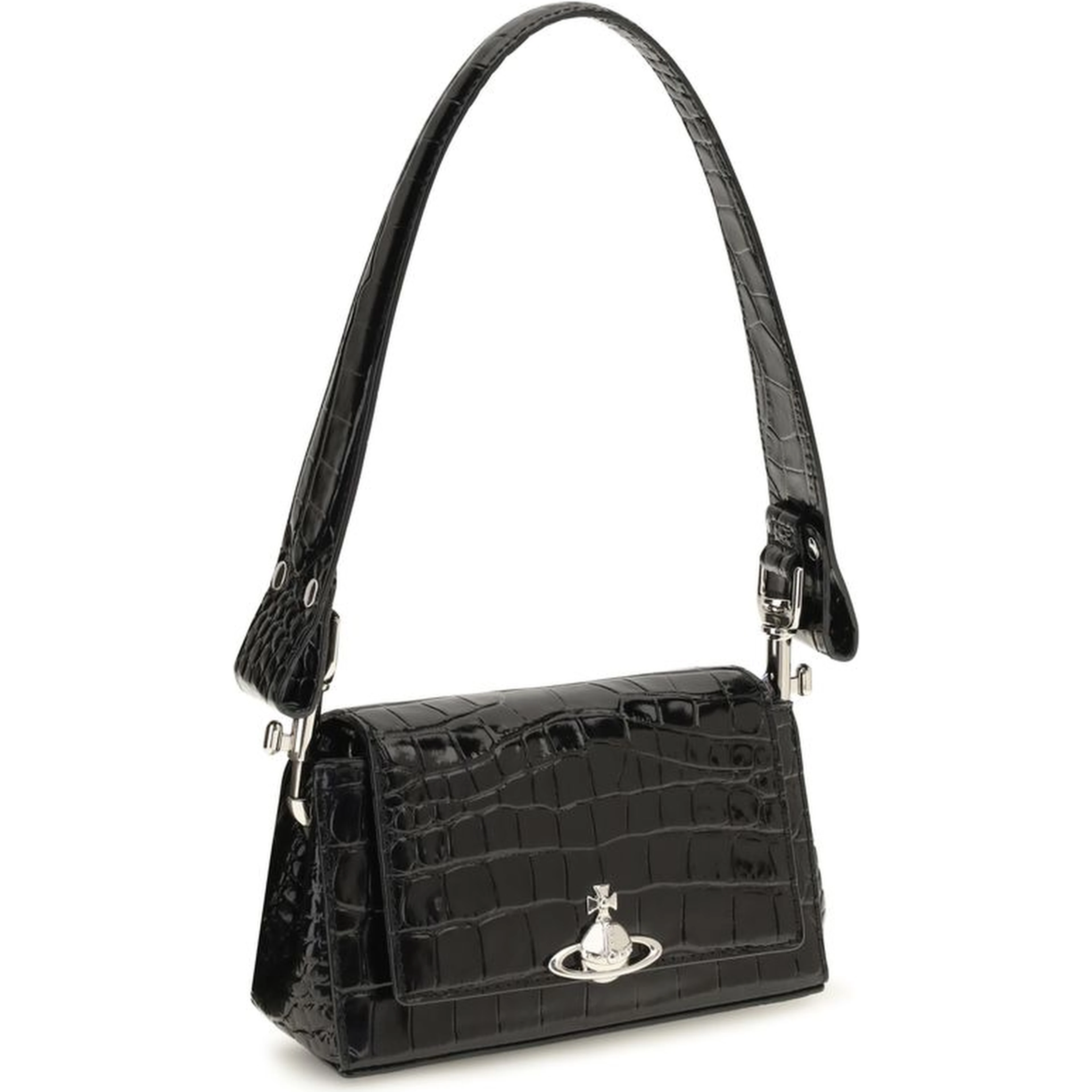Black Calf Leather Bos Taurus Handbag