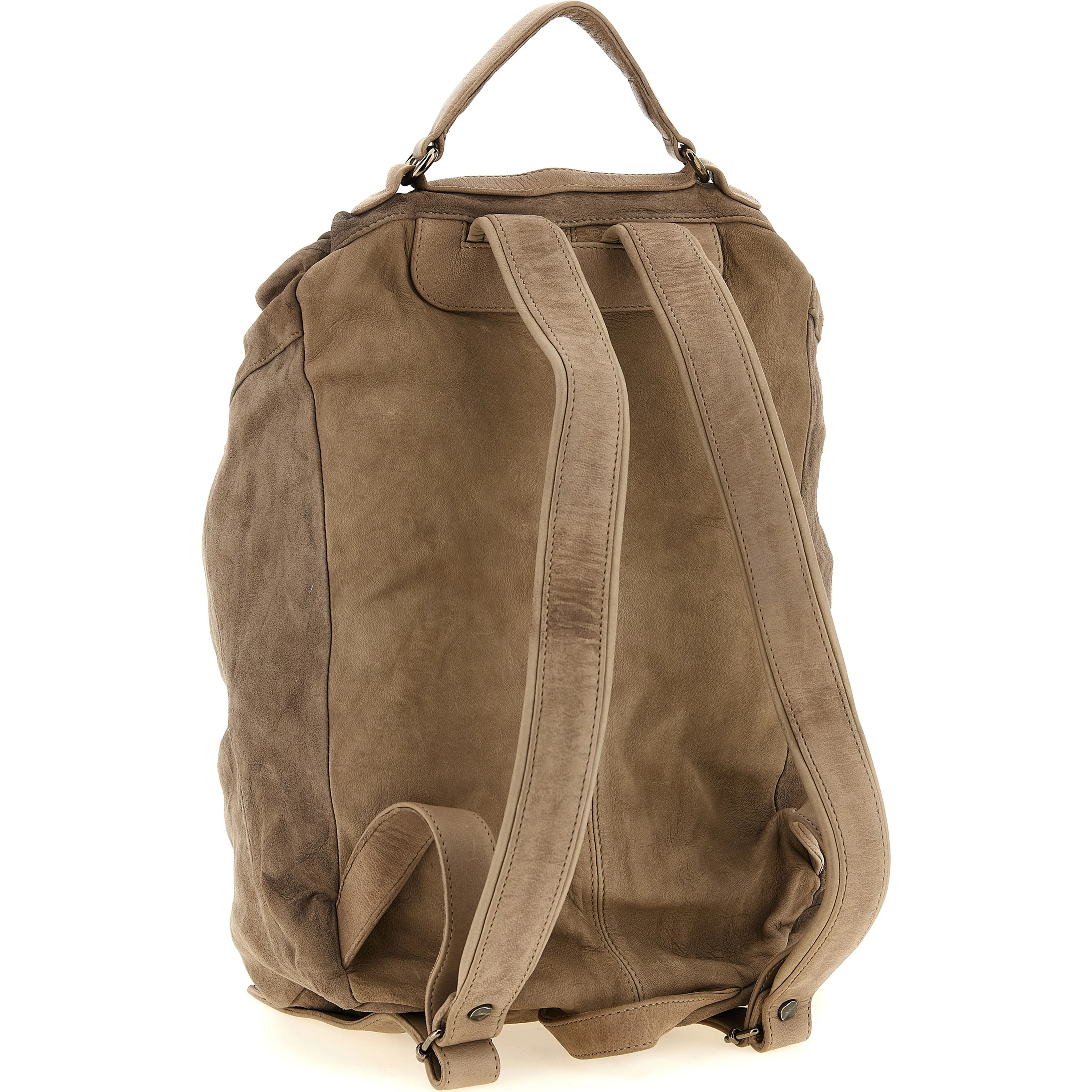 Beige Lamb Leather Backpack