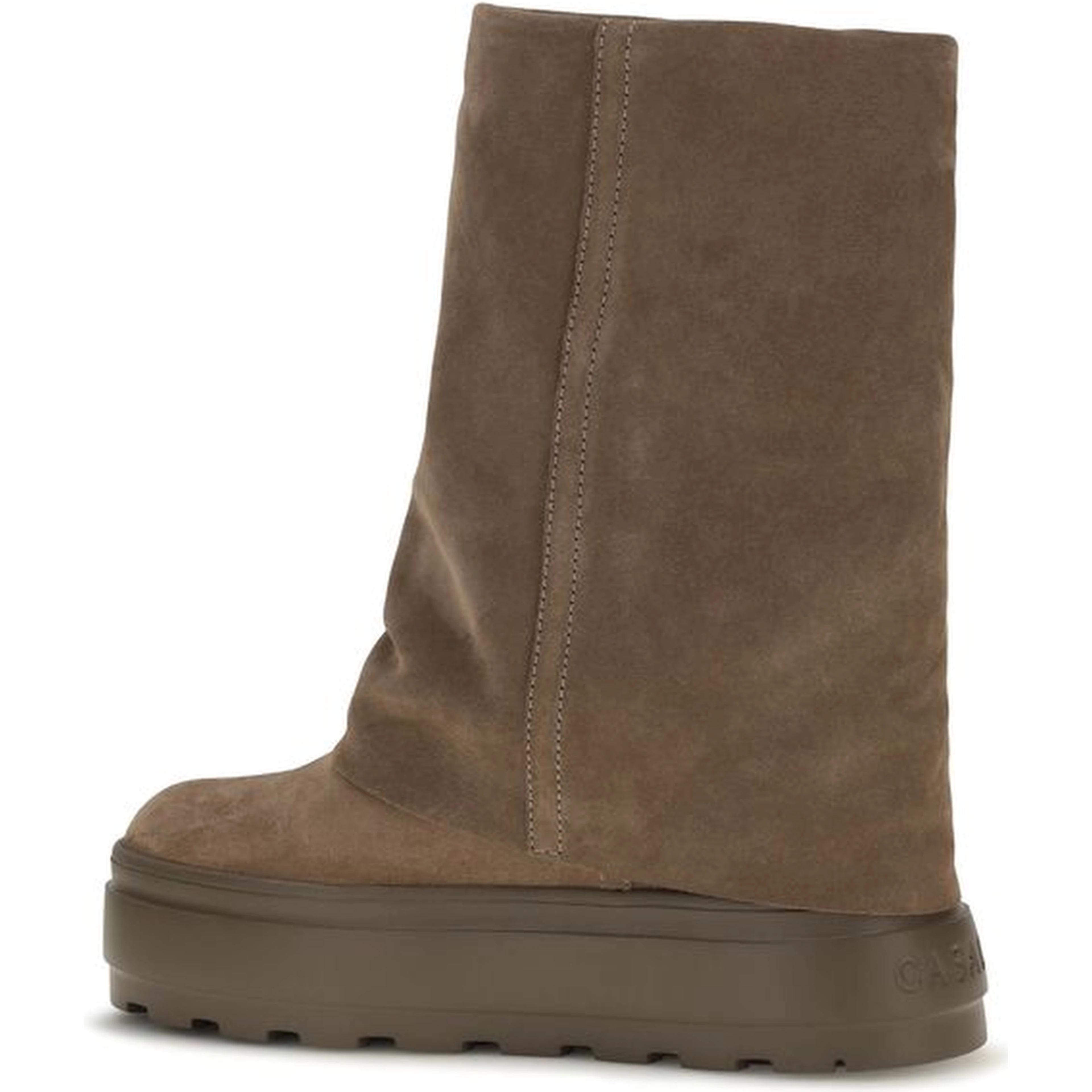 Brown Calf Leather Bos Taurus Flat Boots
