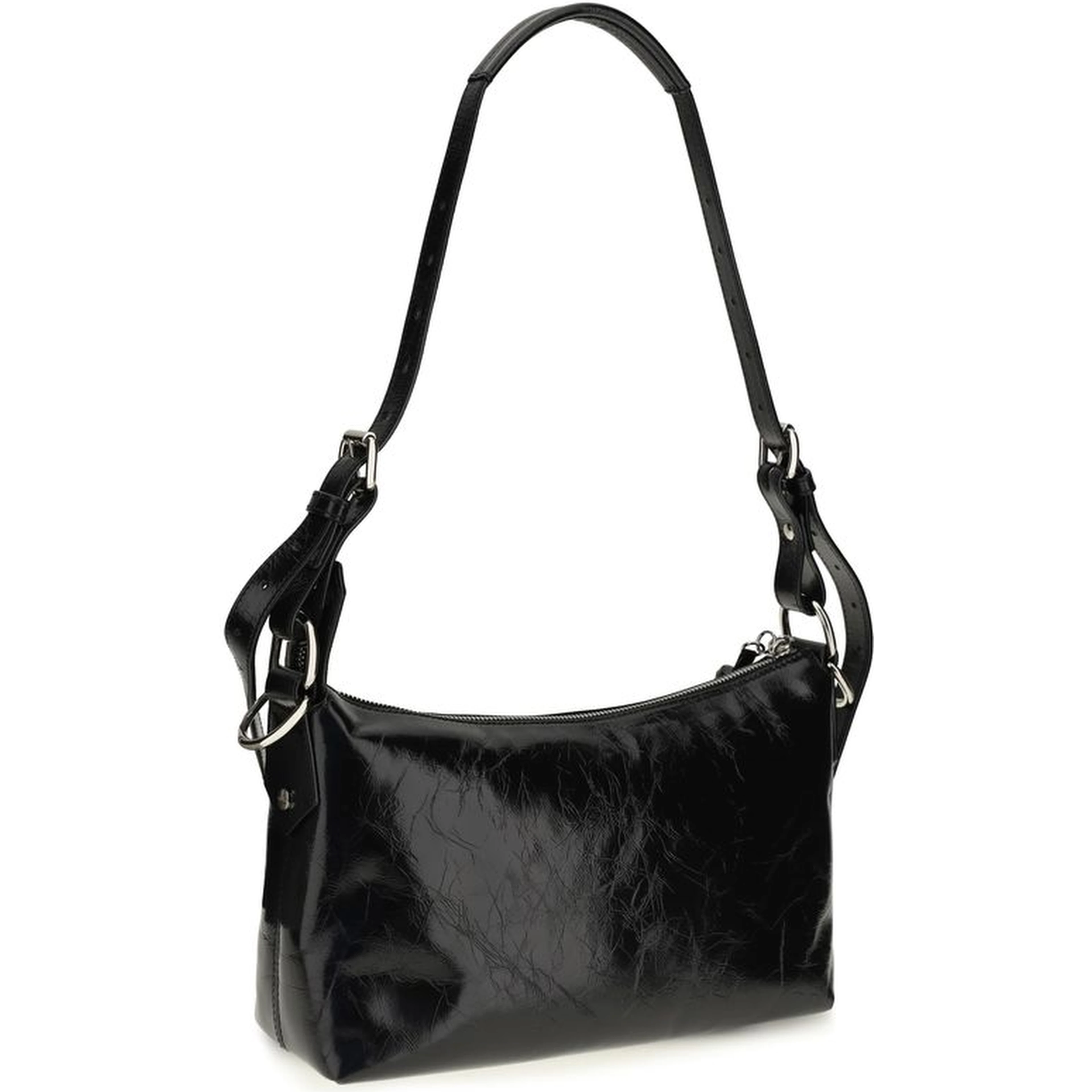 Black Calf Leather Bos Taurus Shoulder Bag