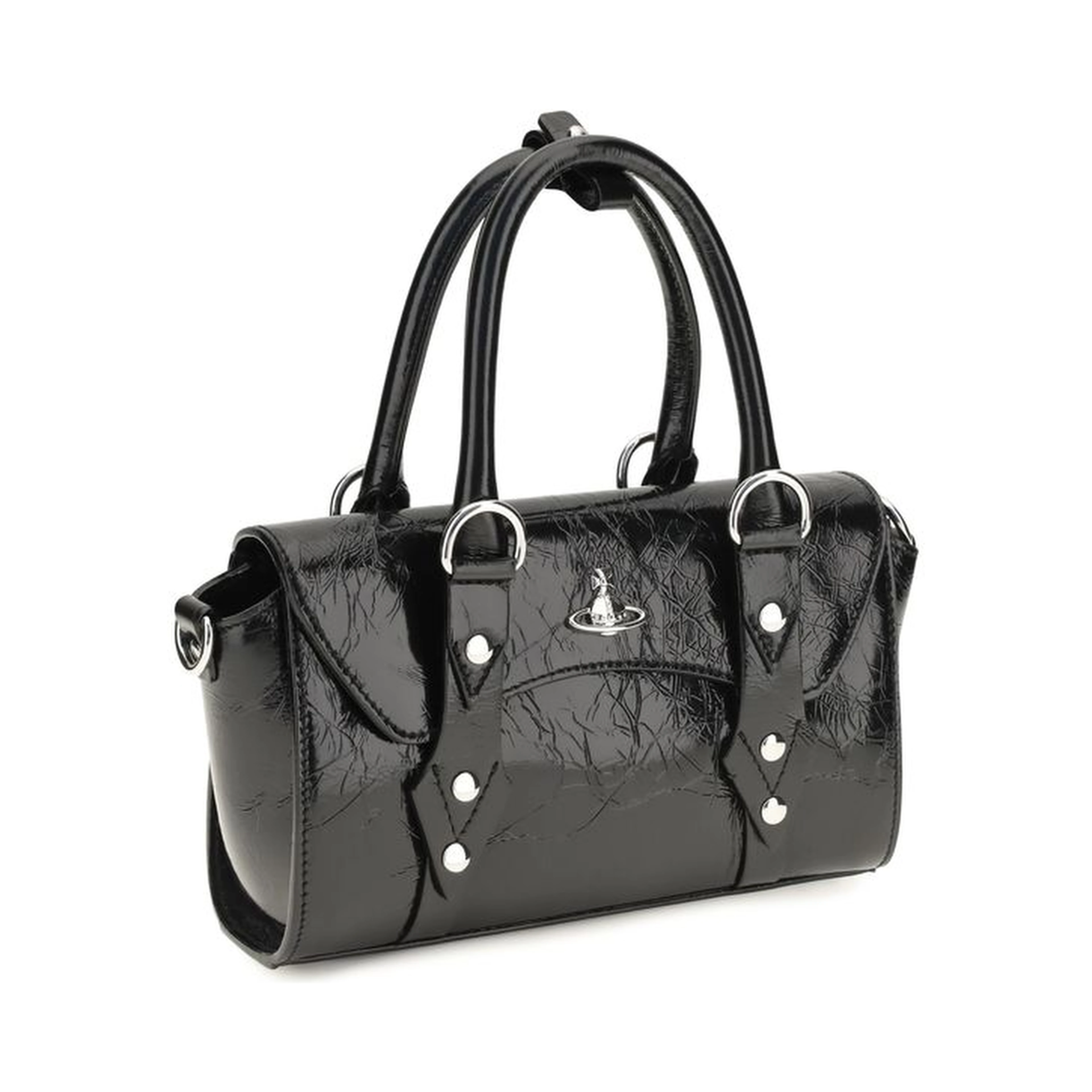 Black Calf Leather Bos Taurus Shoulder Bag