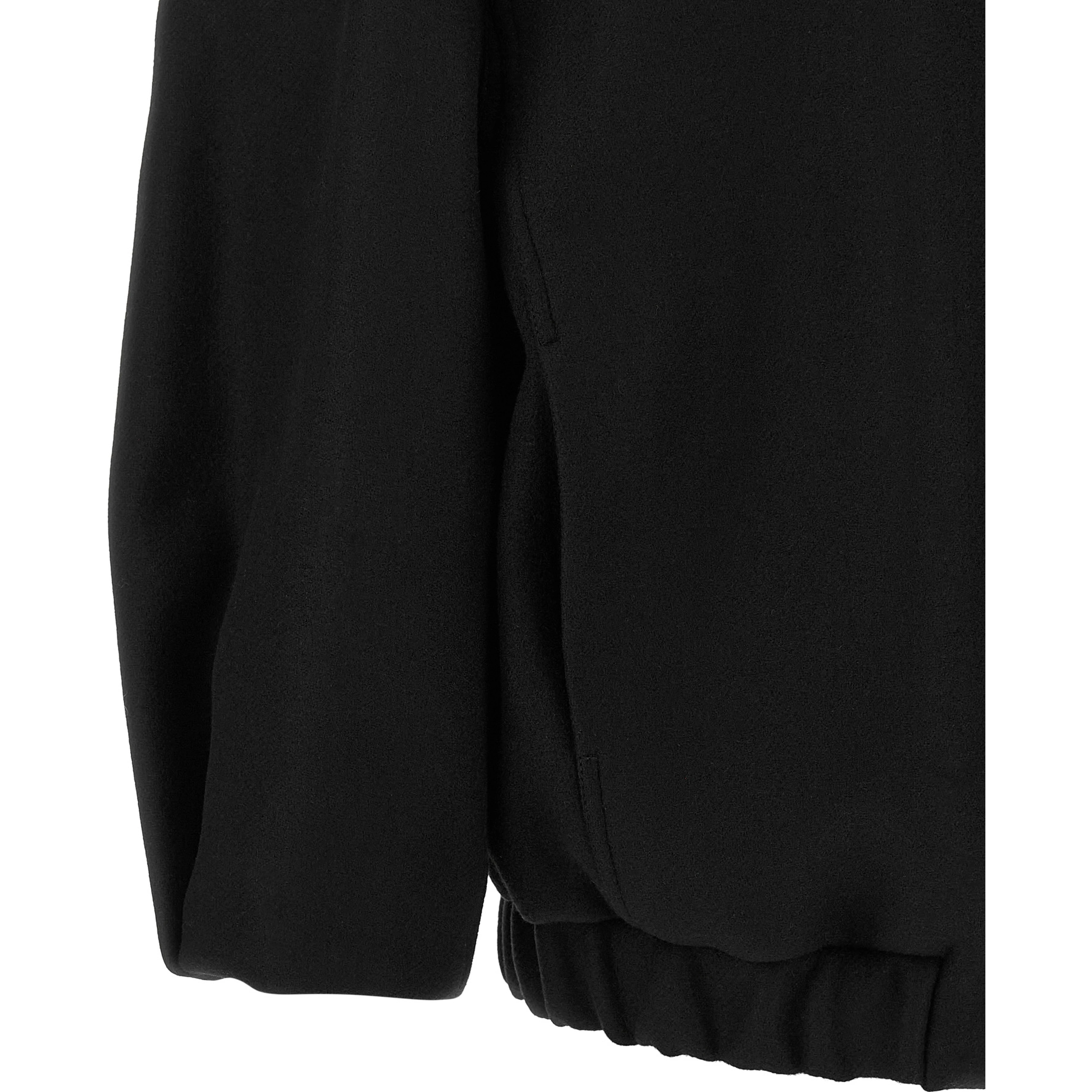 Black Wool Bomber