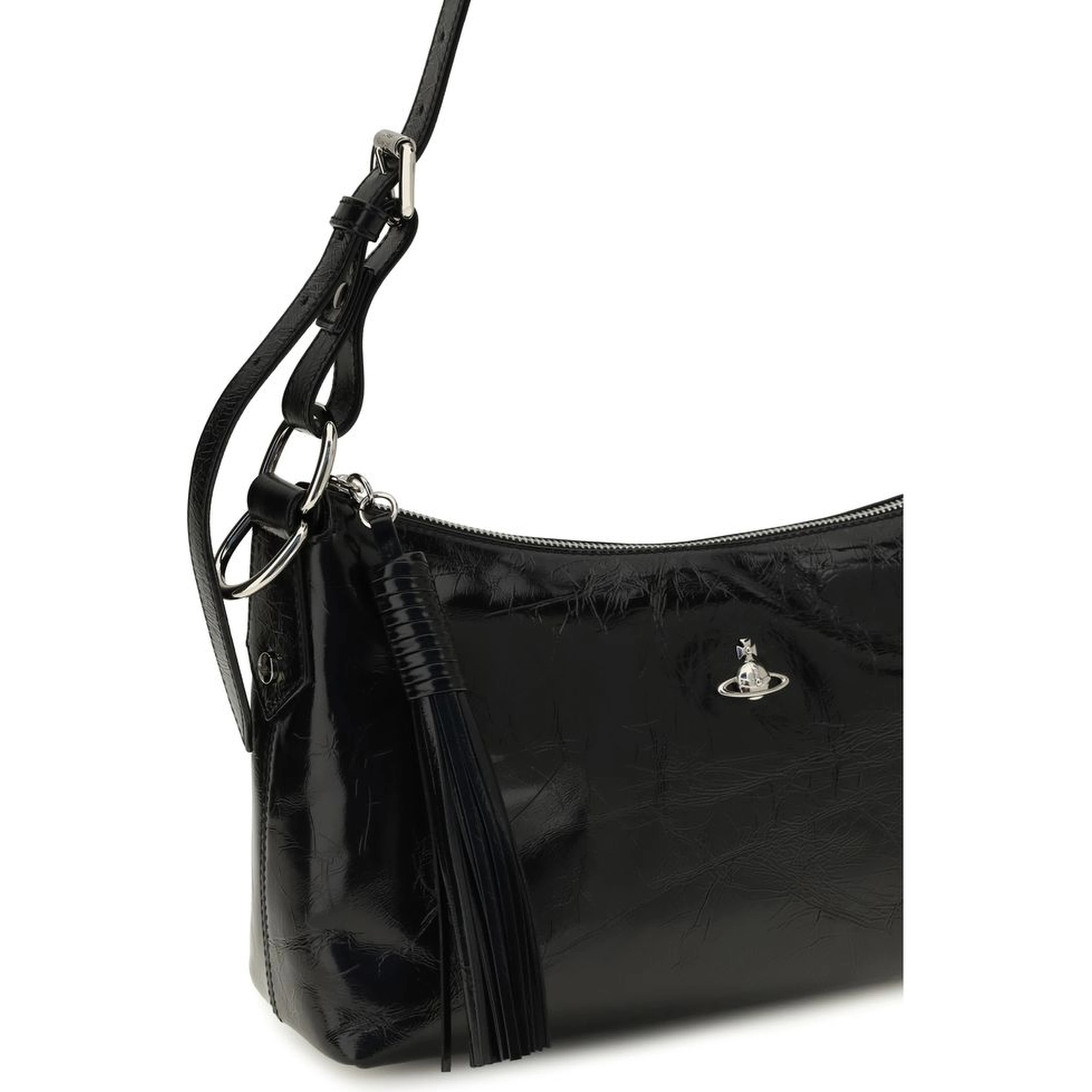 Black Calf Leather Bos Taurus Shoulder Bag