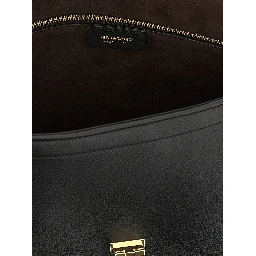 Black Calfskin Shoulder Bag