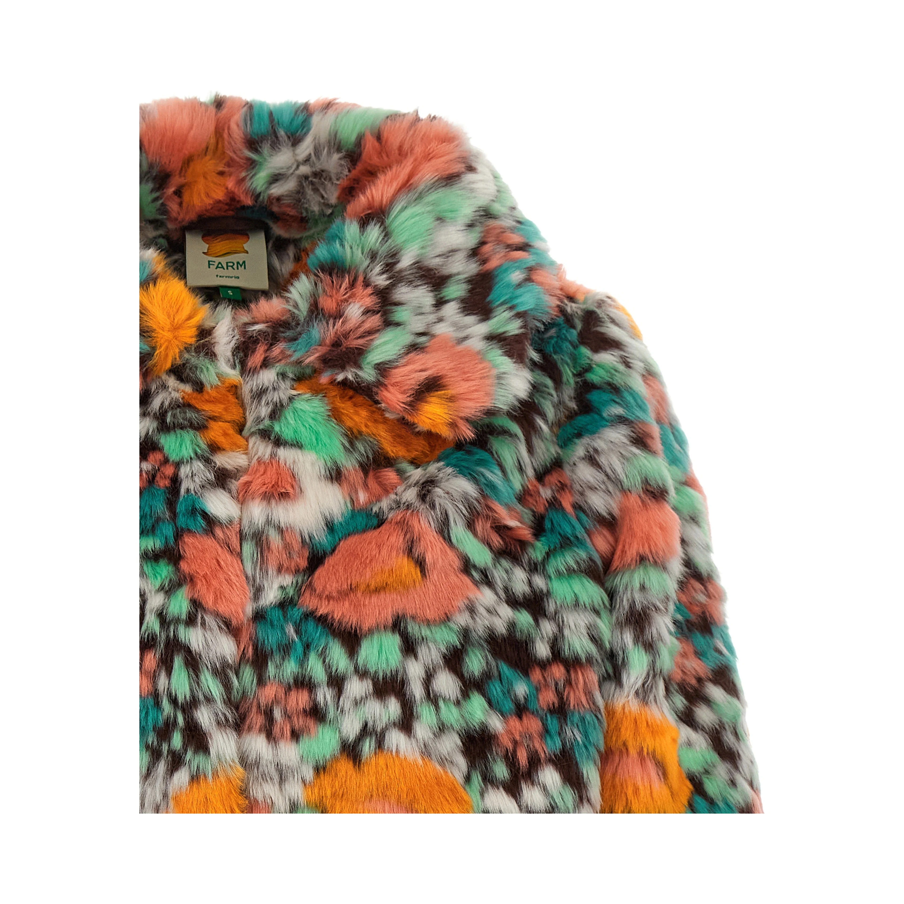 Multicolor Marabou Full-Length Jacket