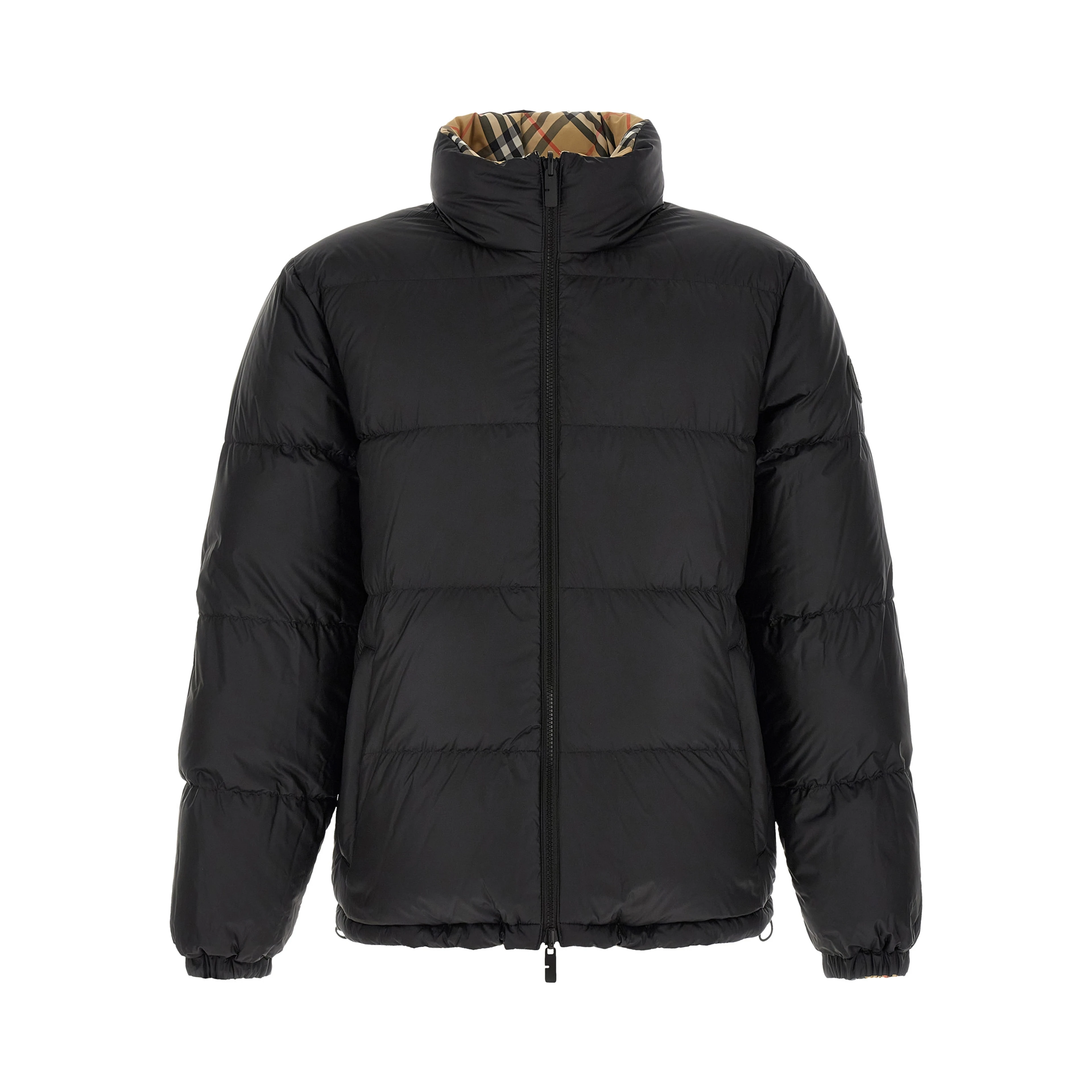 Beige Polyester Shell Jacket