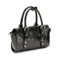 Black Calf Leather Bos Taurus Shoulder Bag