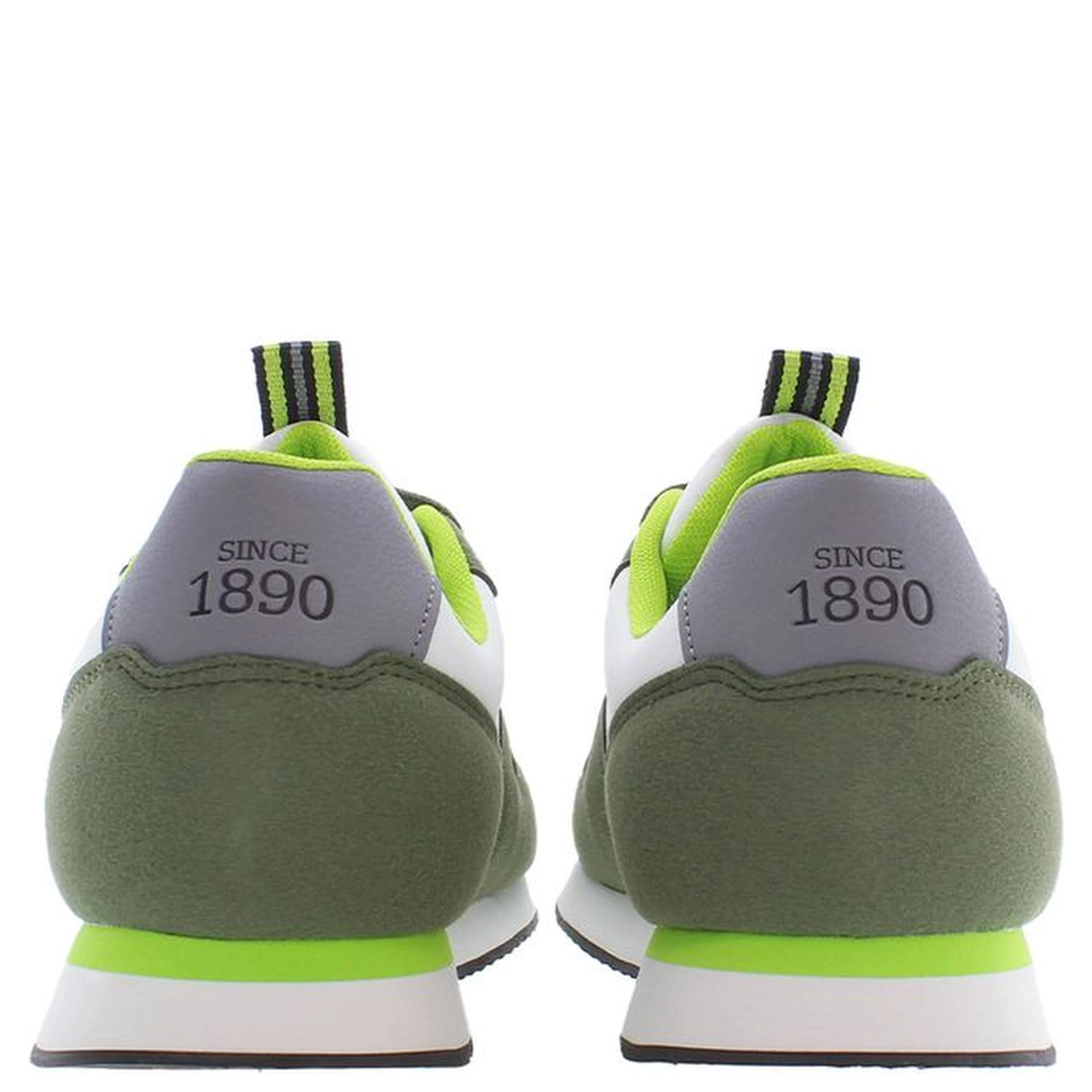 Green Polyester Men's Sneaker