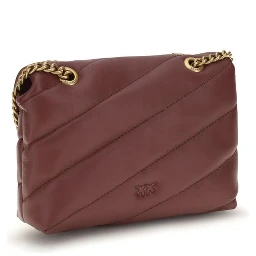 Bordeaux Calf Leather Bos Taurus Shoulder Bag