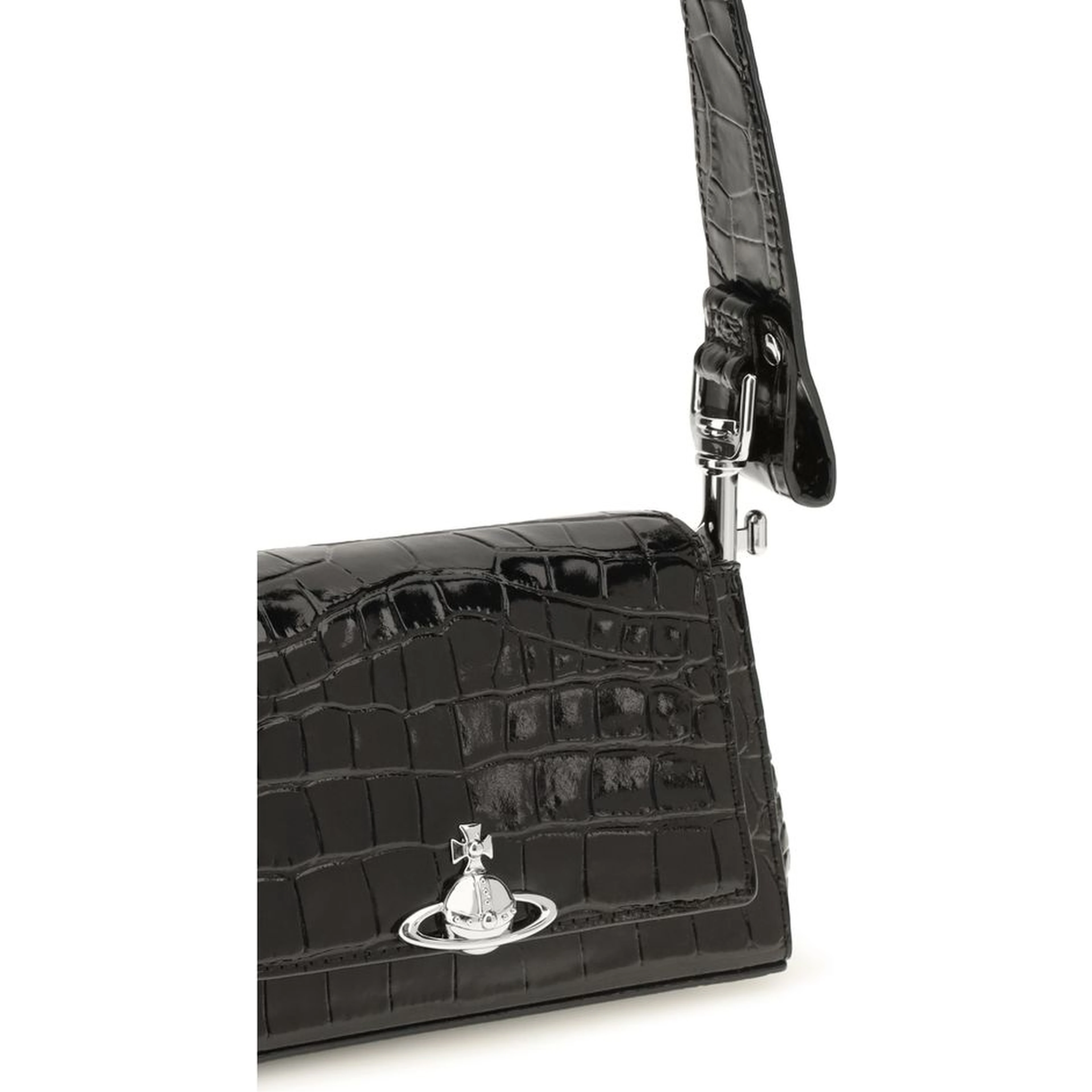 Black Calf Leather Bos Taurus Handbag