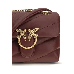Bordeaux Calf Leather Bos Taurus Shoulder Bag