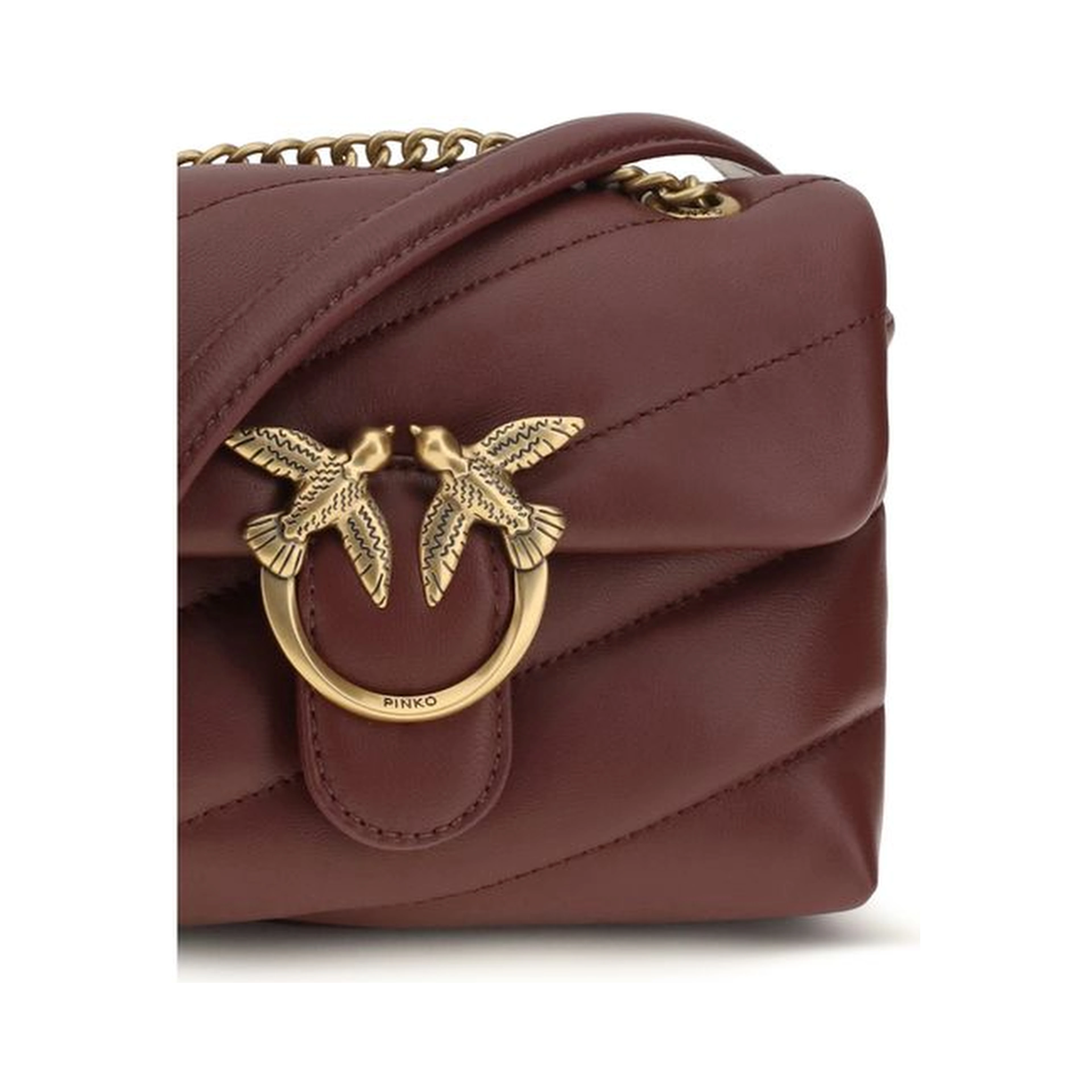 Bordeaux Calf Leather Bos Taurus Shoulder Bag