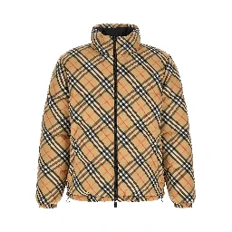 Beige Polyester Shell Jacket