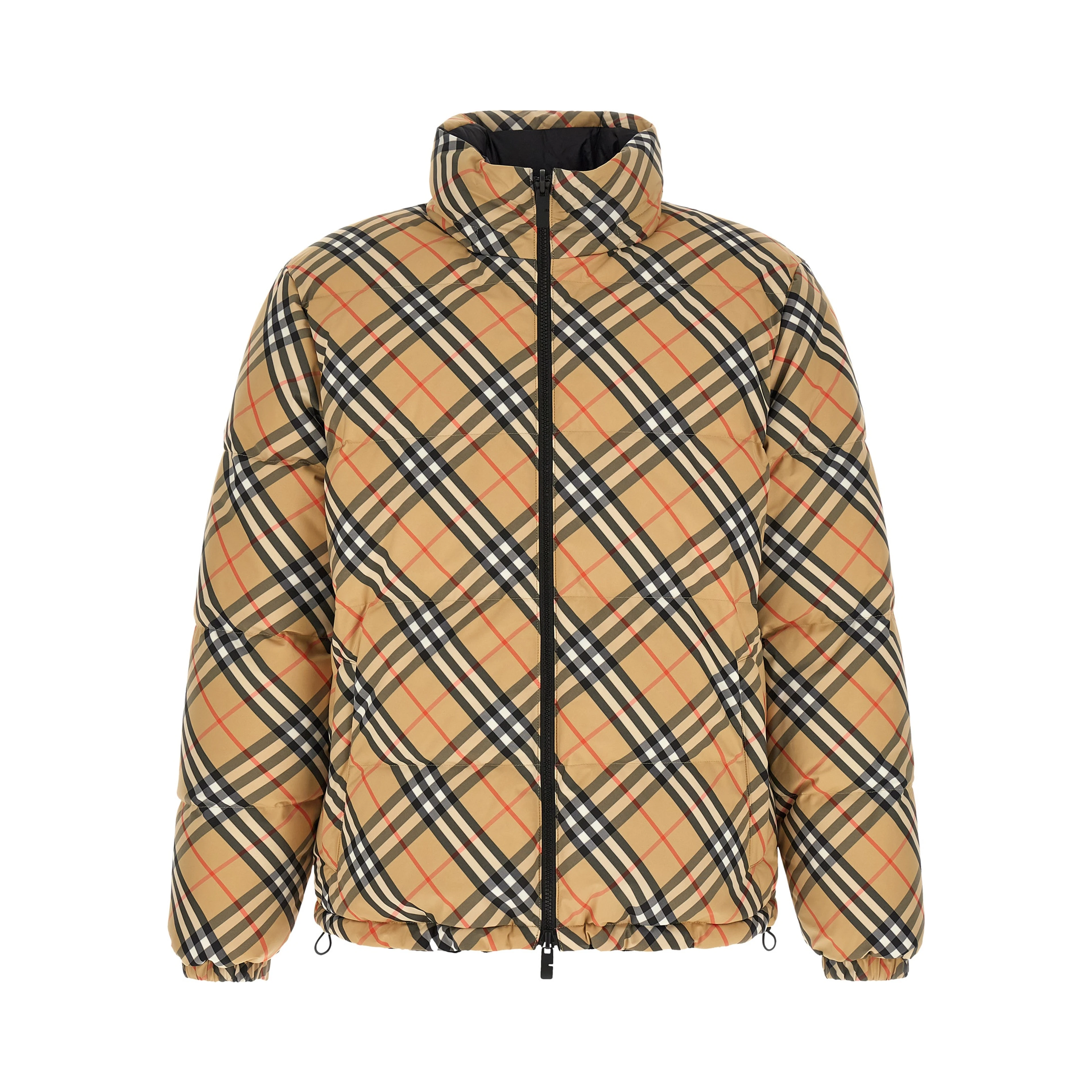 Beige Polyester Shell Jacket