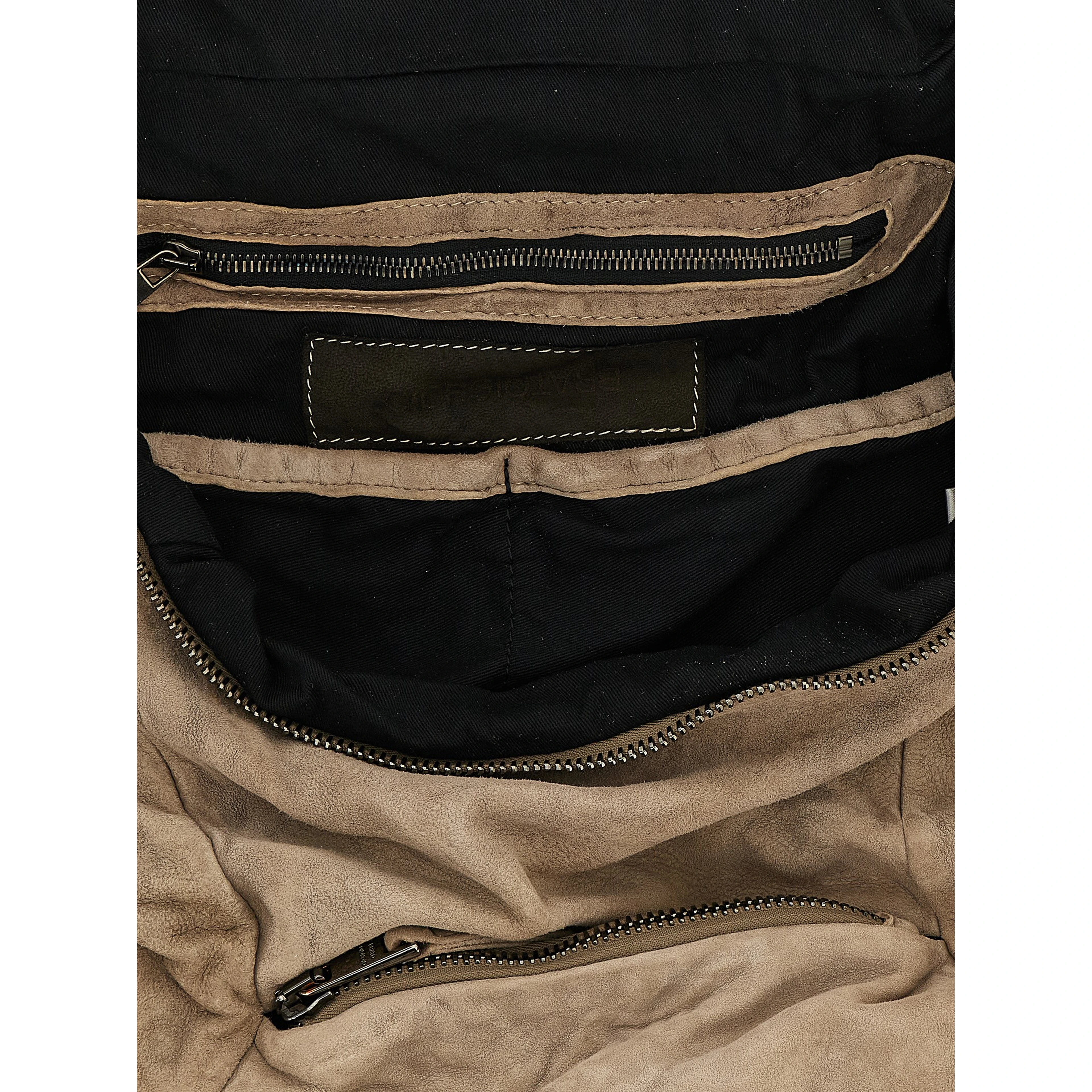 Beige Lamb Leather Backpack