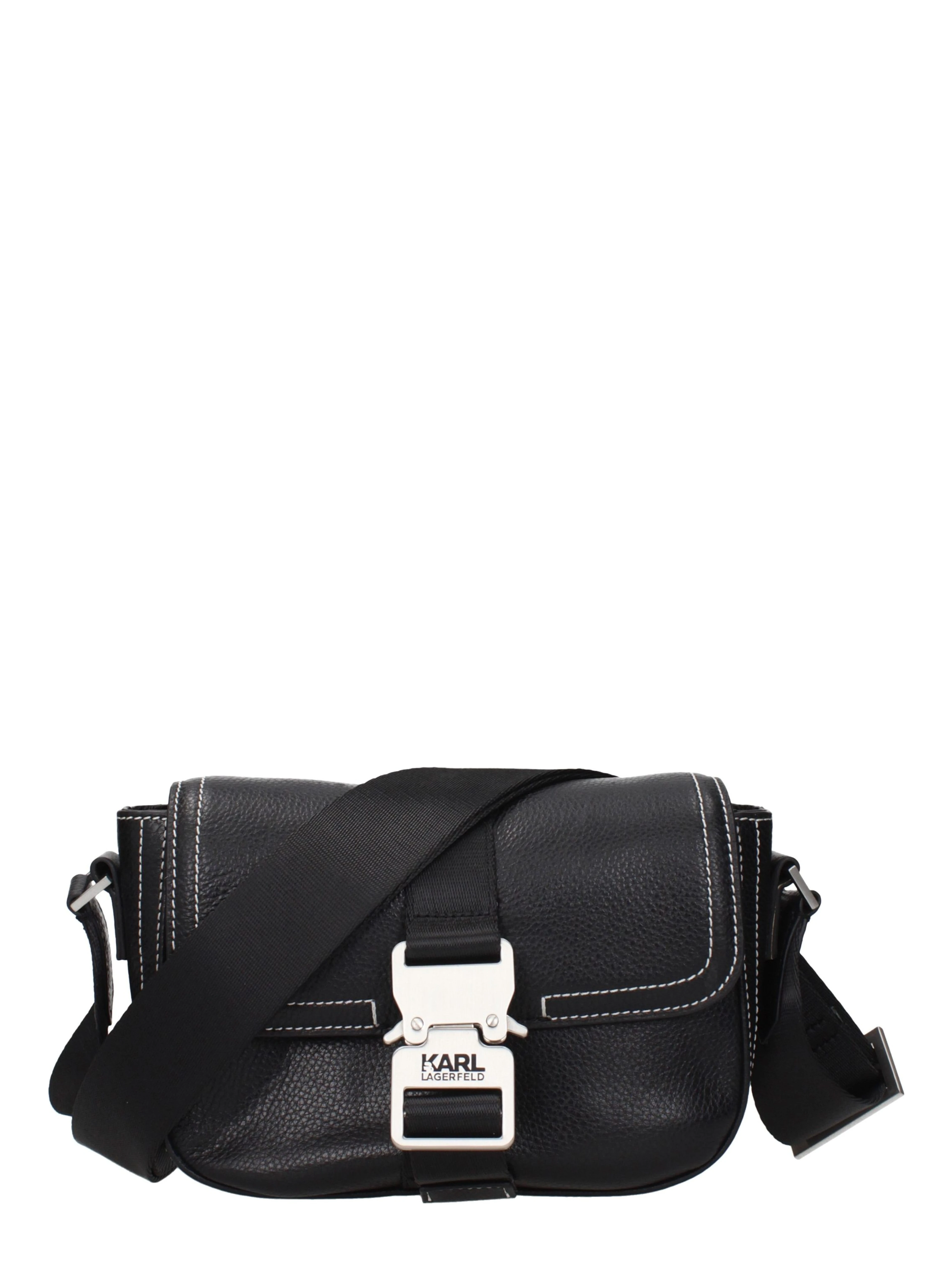 Black Leather Crossbody Bag