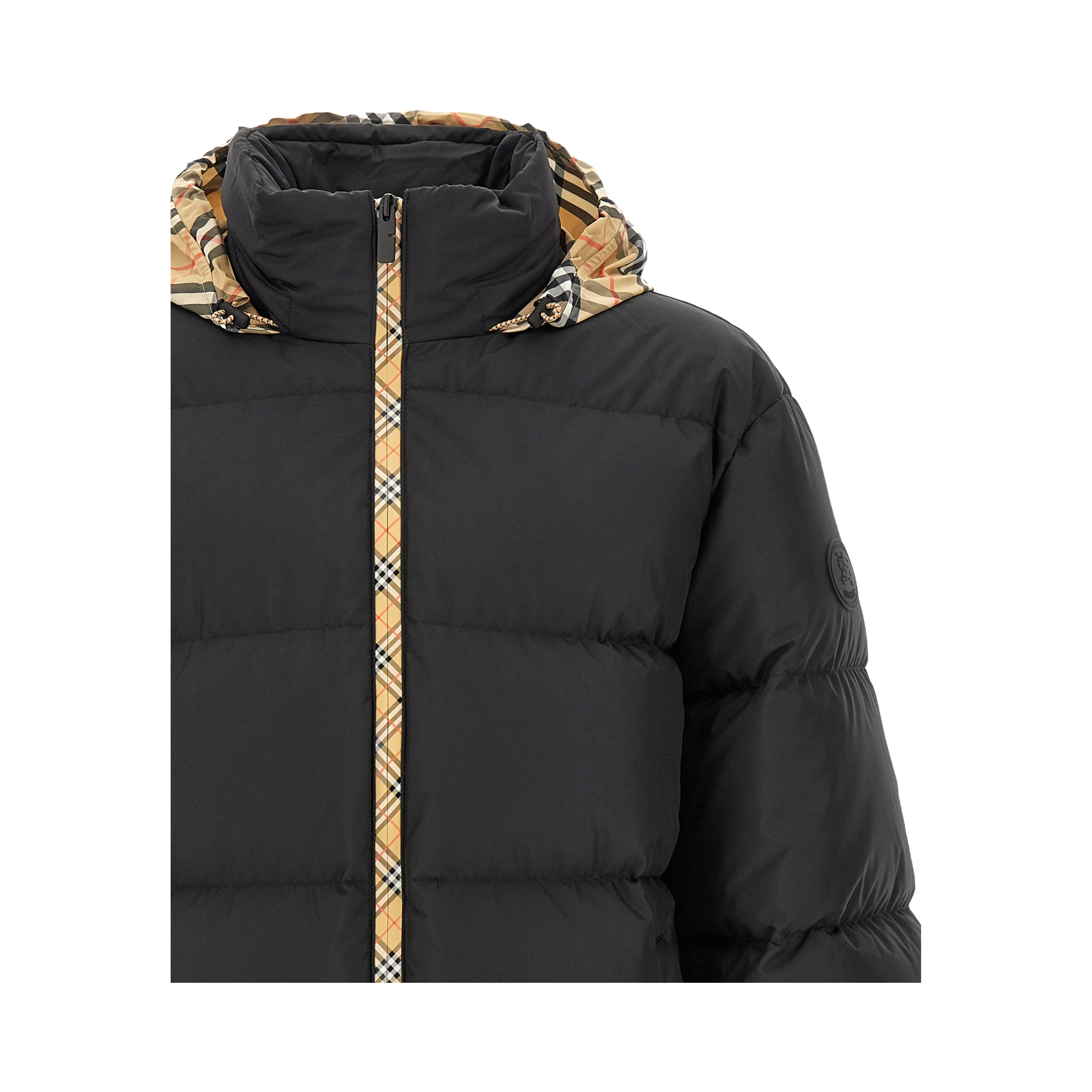 Black Polyester Parka