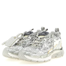 Gray Polyethylene Athletic Sneakers