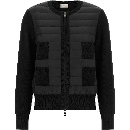 Black Polyamide Cardigan