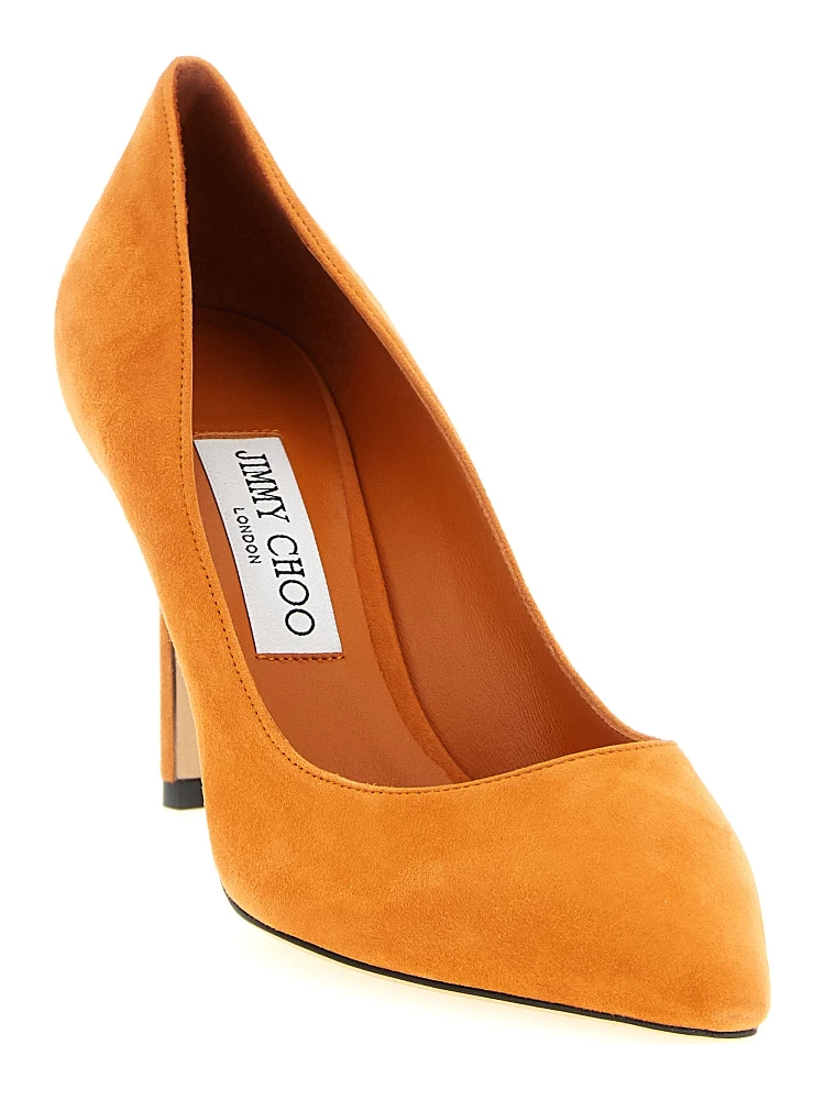 Orange Leather High Heel Pumps alternative