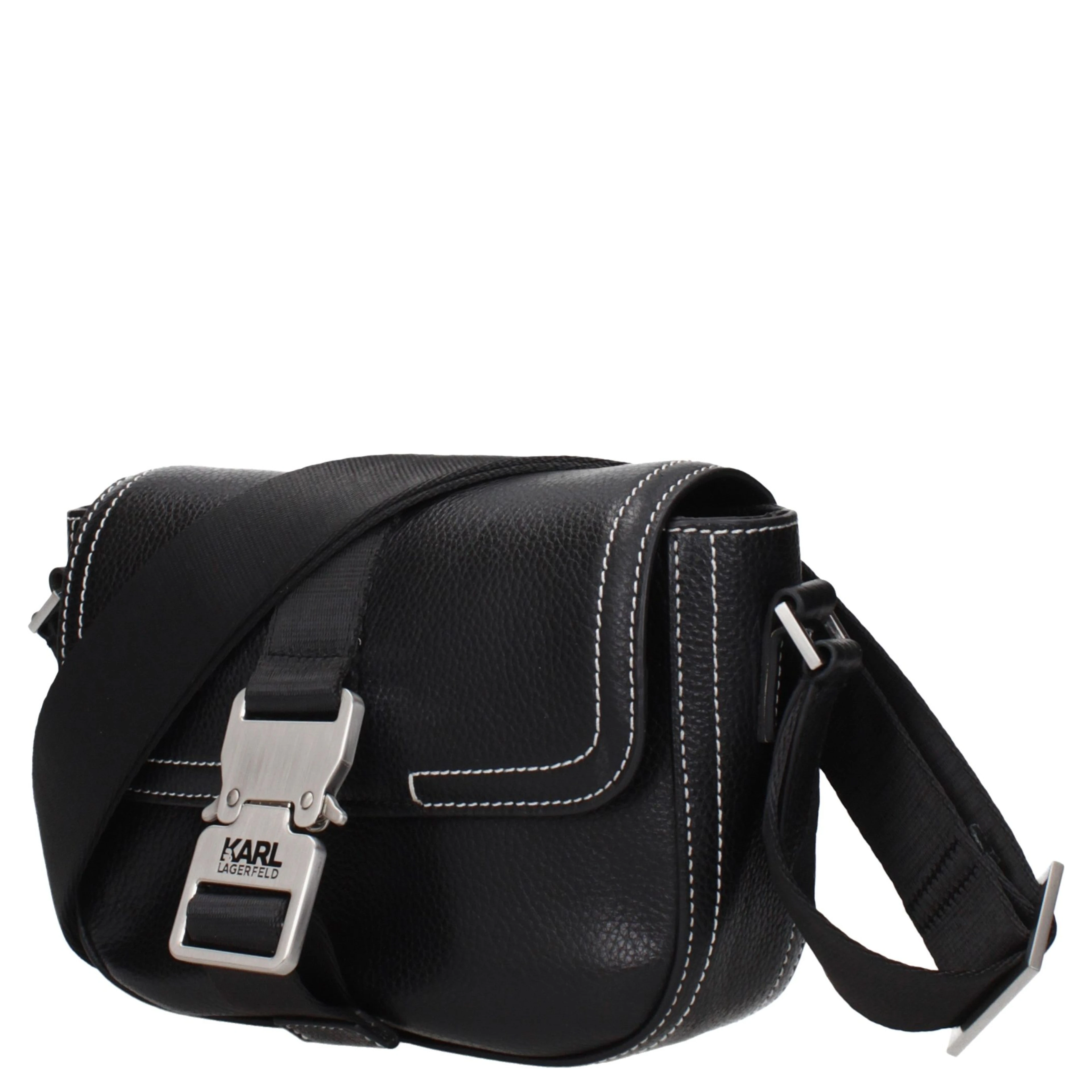Black Leather Crossbody Bag