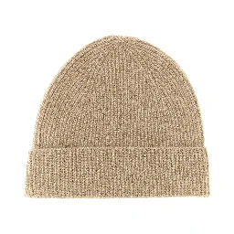 Beige Cashmere Beanie