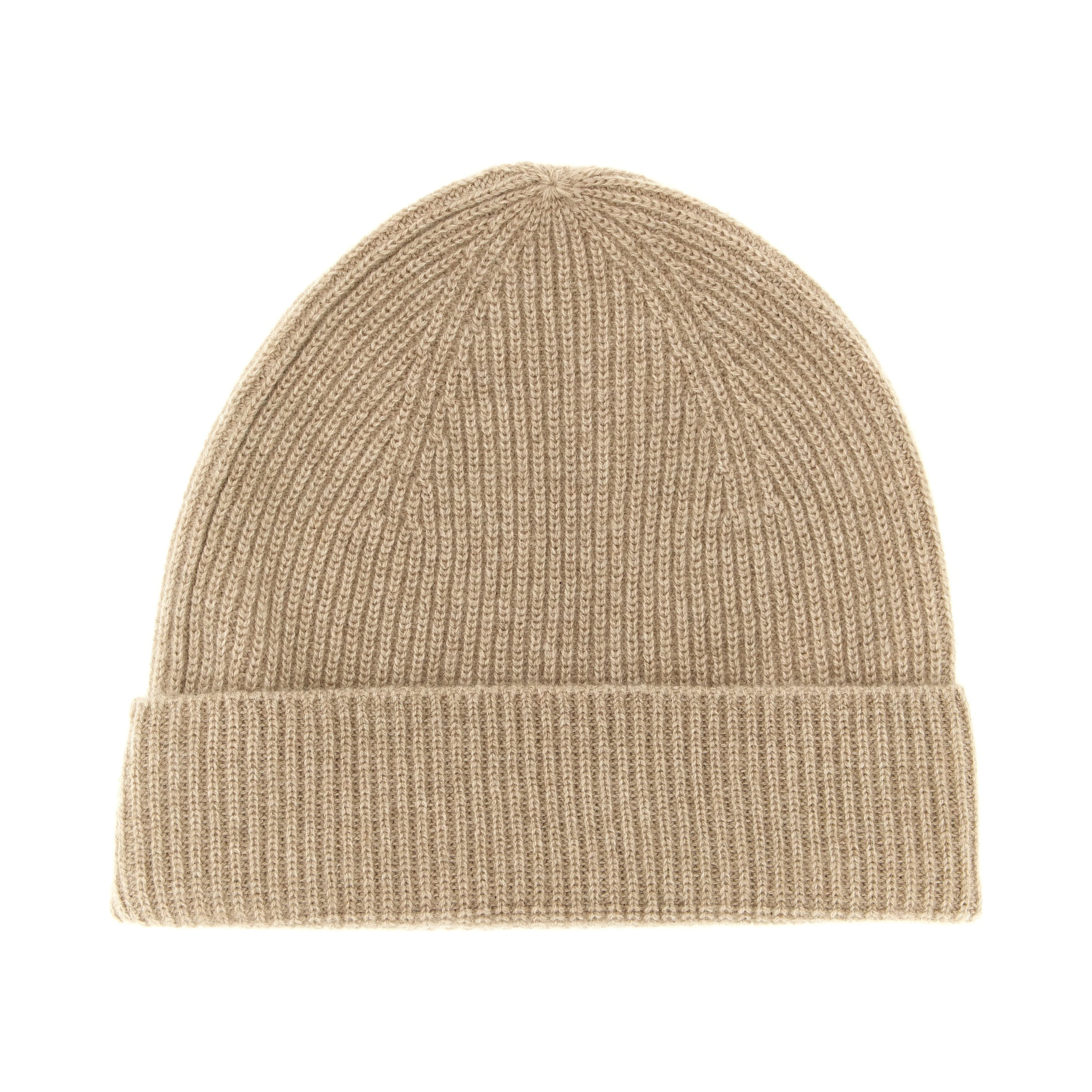 Beige Cashmere Beanie