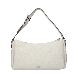 Gray Leather Shoulder Bag