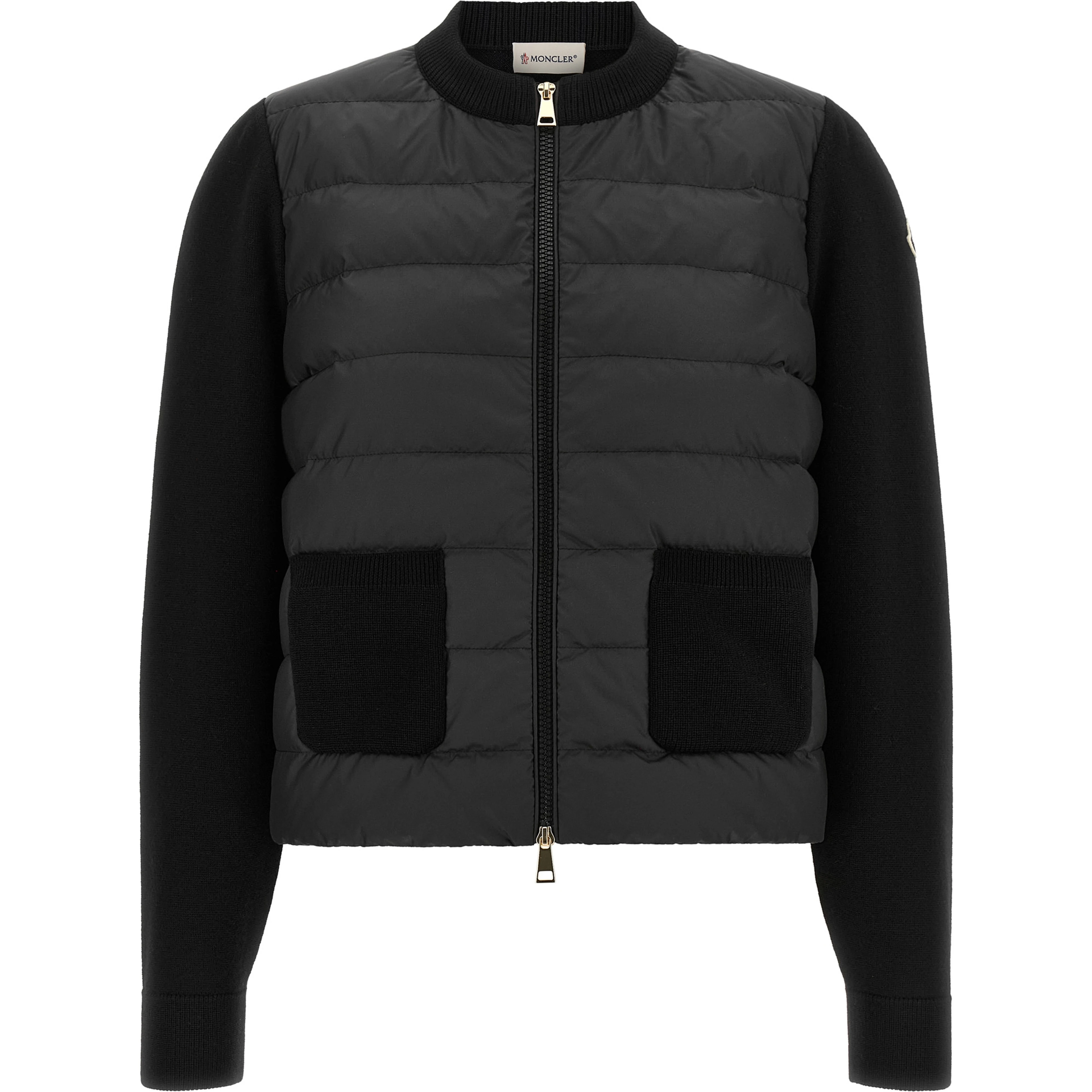 Black Polyester Cardigan