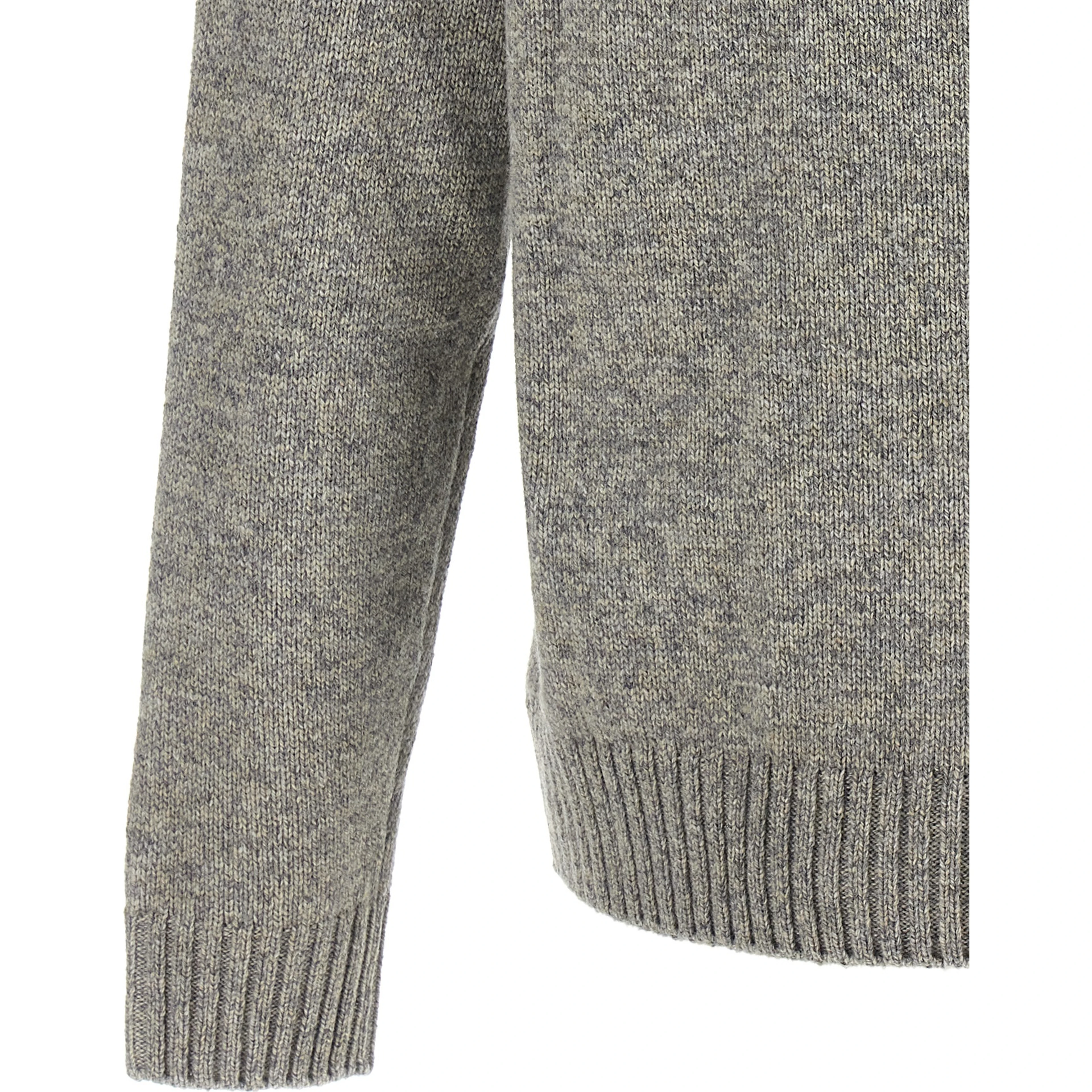 Gray Virgin Wool Cardigan
