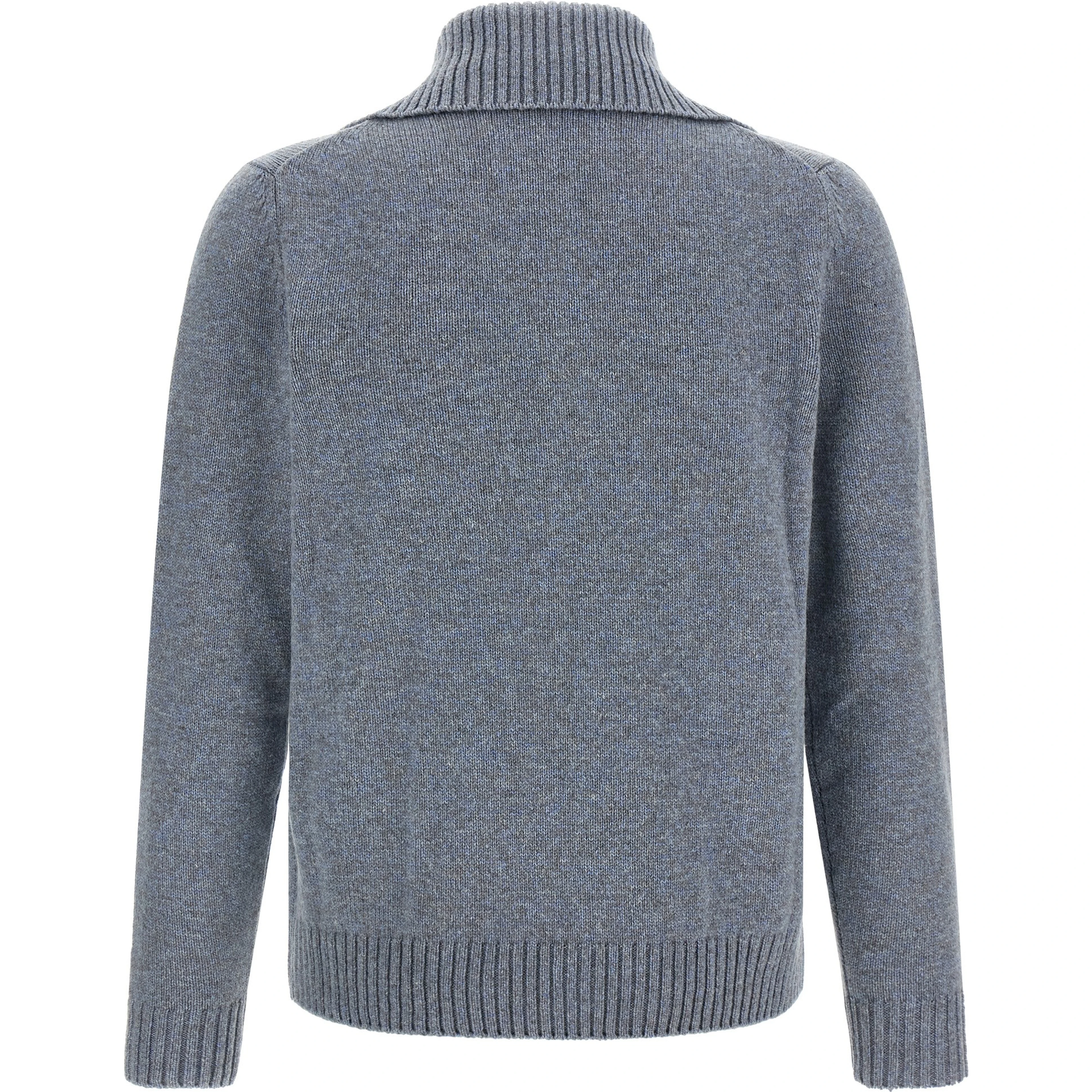 Blue Virgin Wool Cardigan