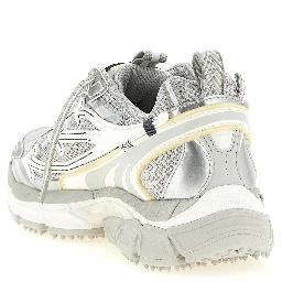 Gray Polyethylene Athletic Sneakers
