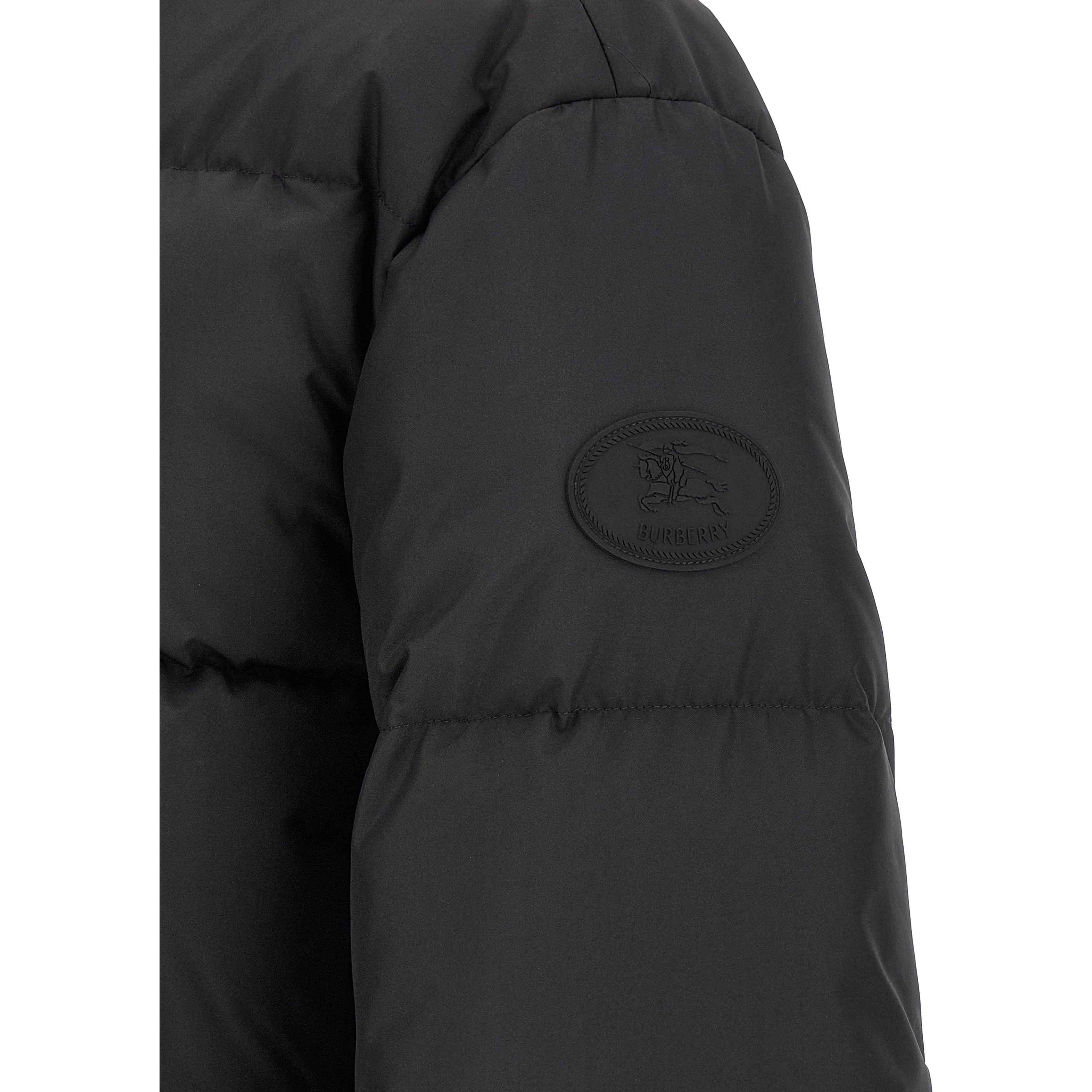 Black Polyester Parka