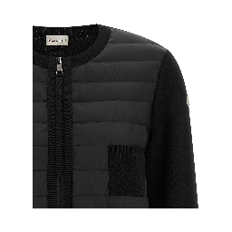 Black Polyamide Cardigan