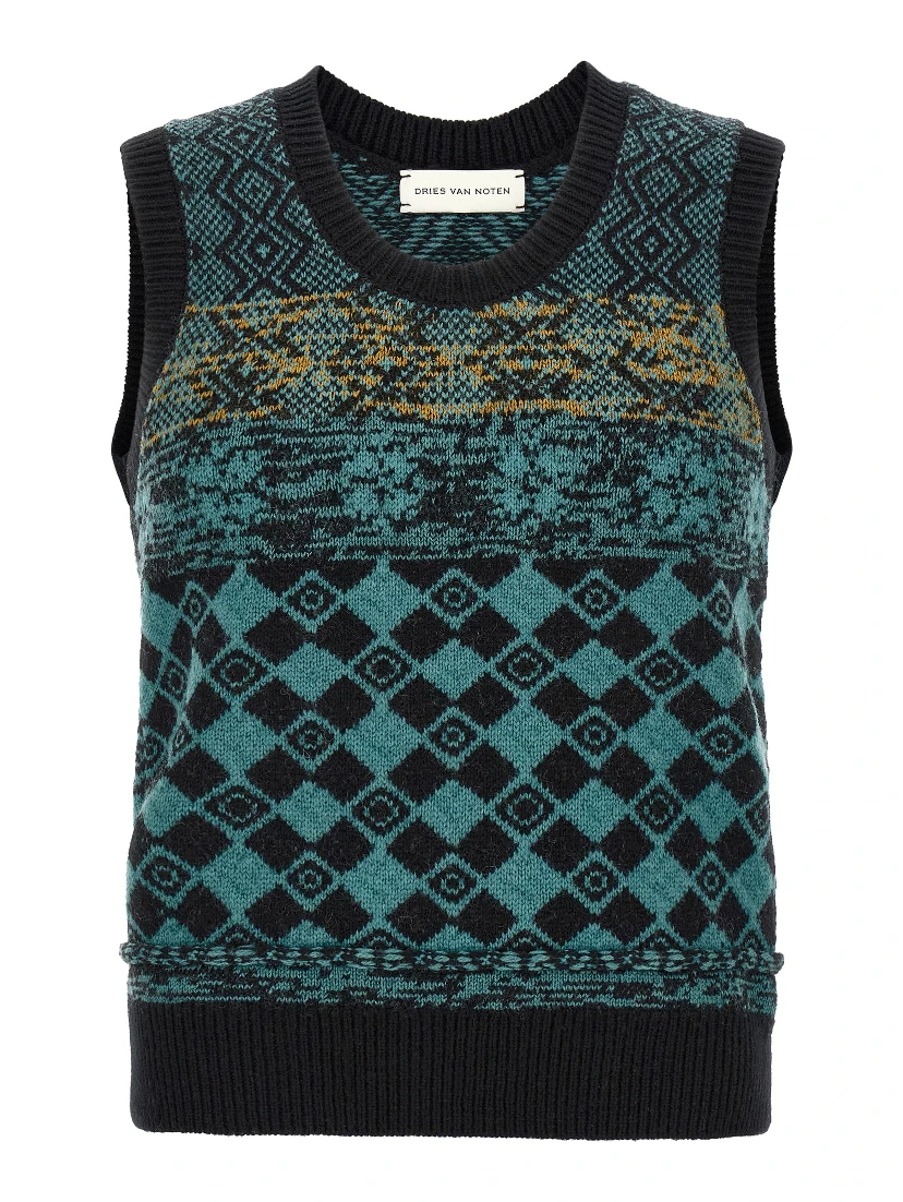 Multicolor Wool Cardigan