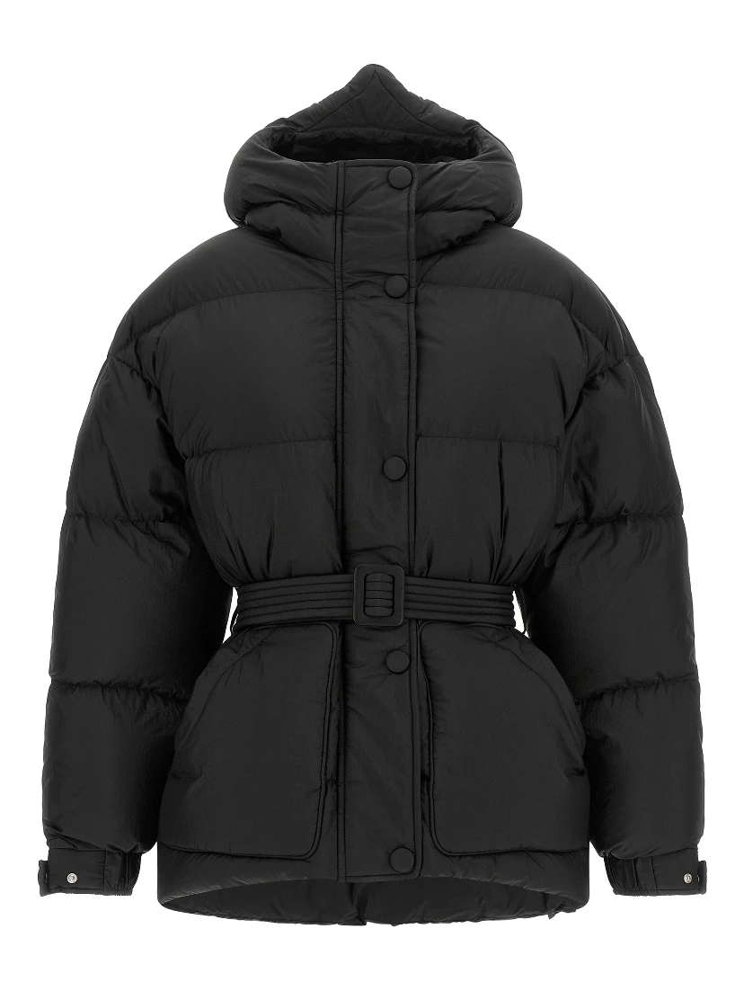 Black Nylon Full-Length Jacket