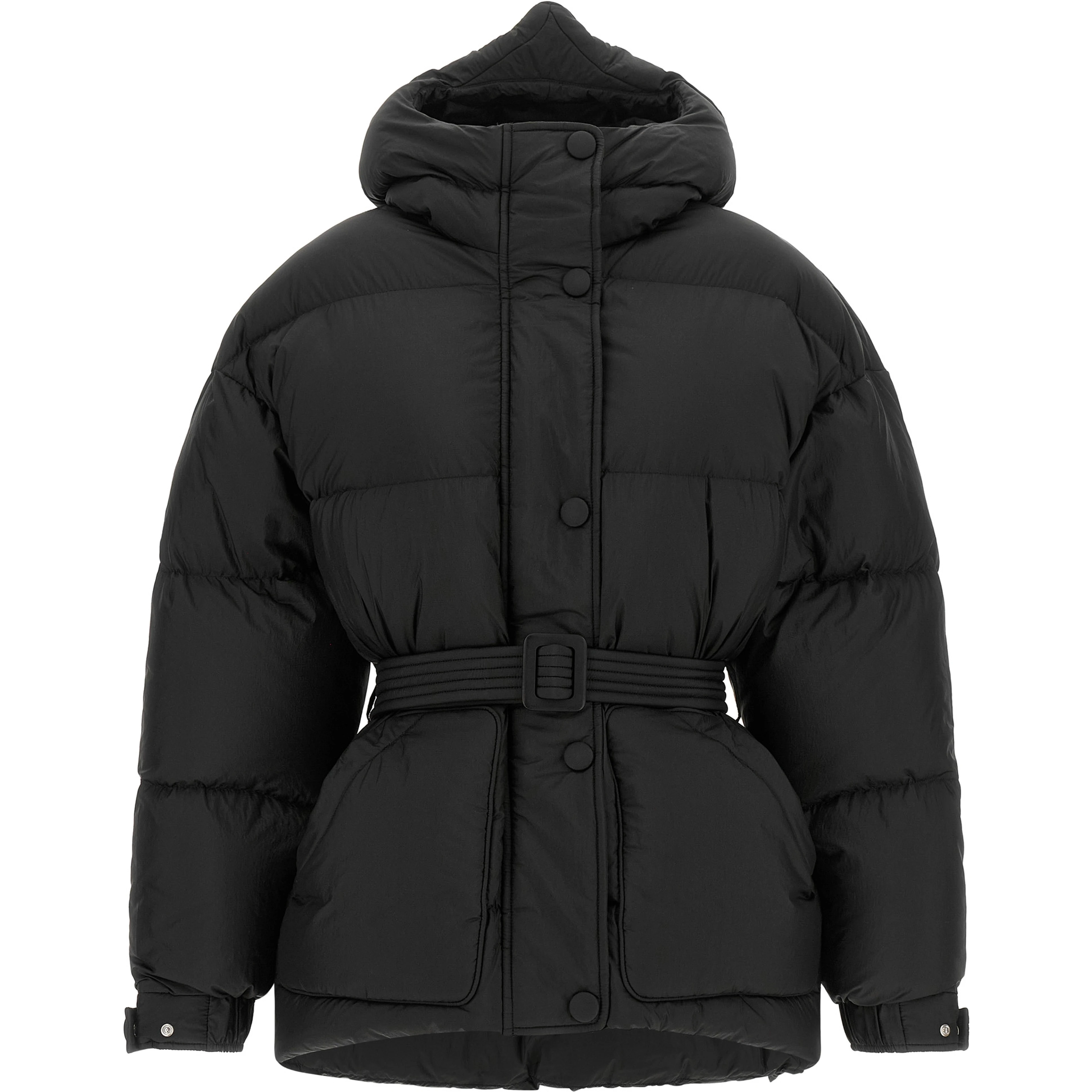Black Nylon Full-Length Jacket