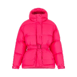 Fuchsia Nylon Full-Length Jacket