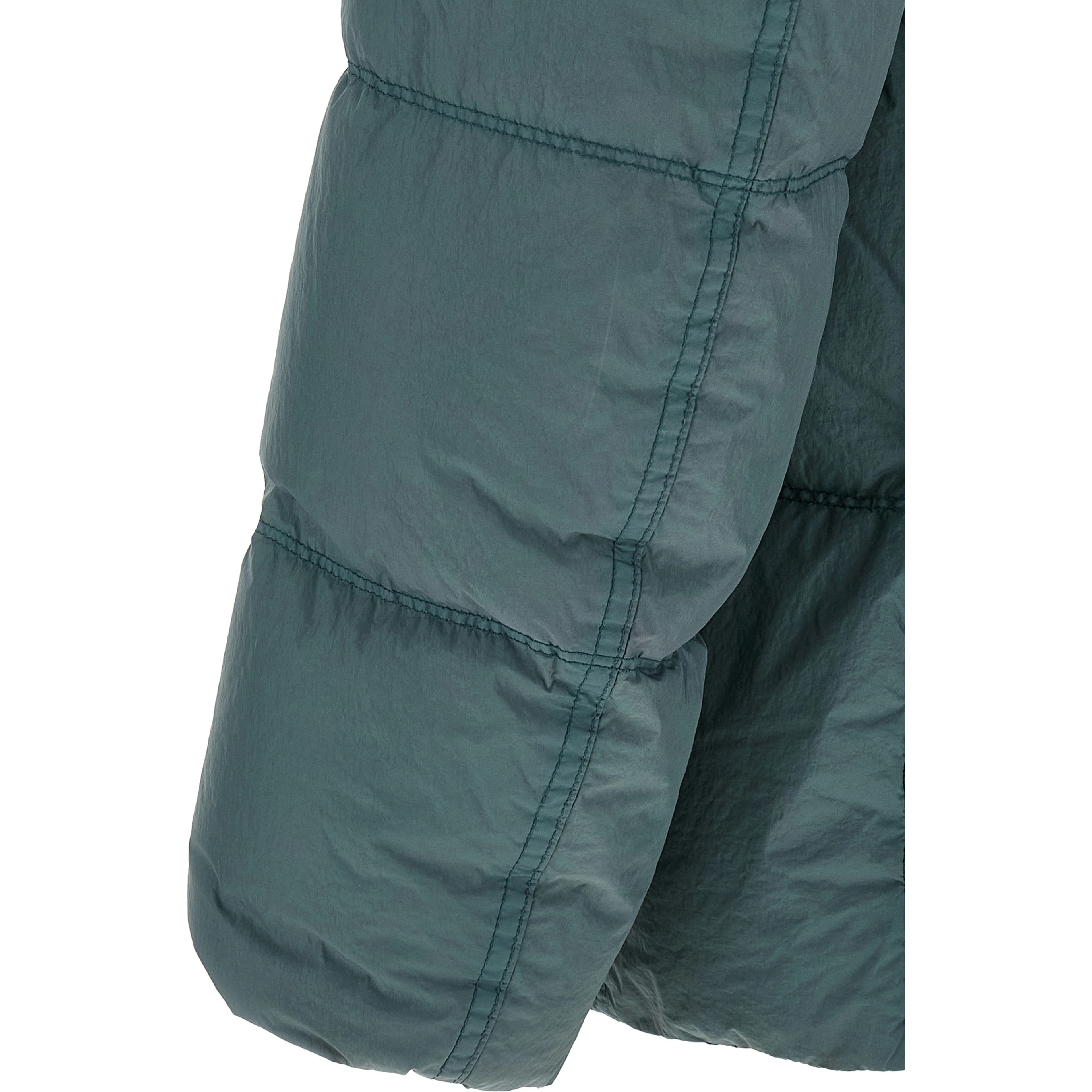 Bicolor Polyamide Full-Length Jacket