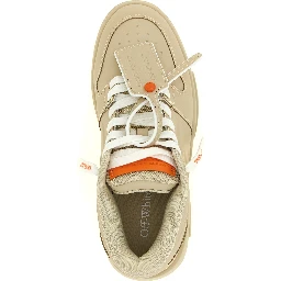 Beige Plastic Athletic Sneakers