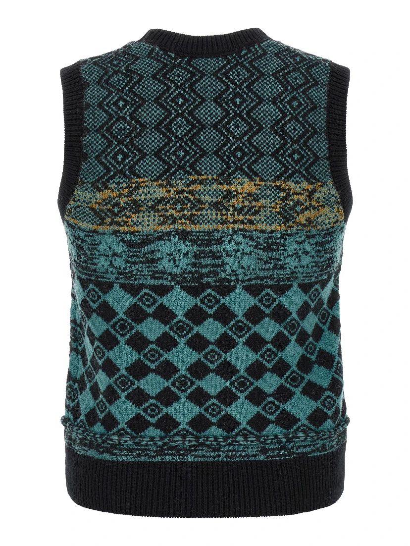 Multicolor Wool Cardigan